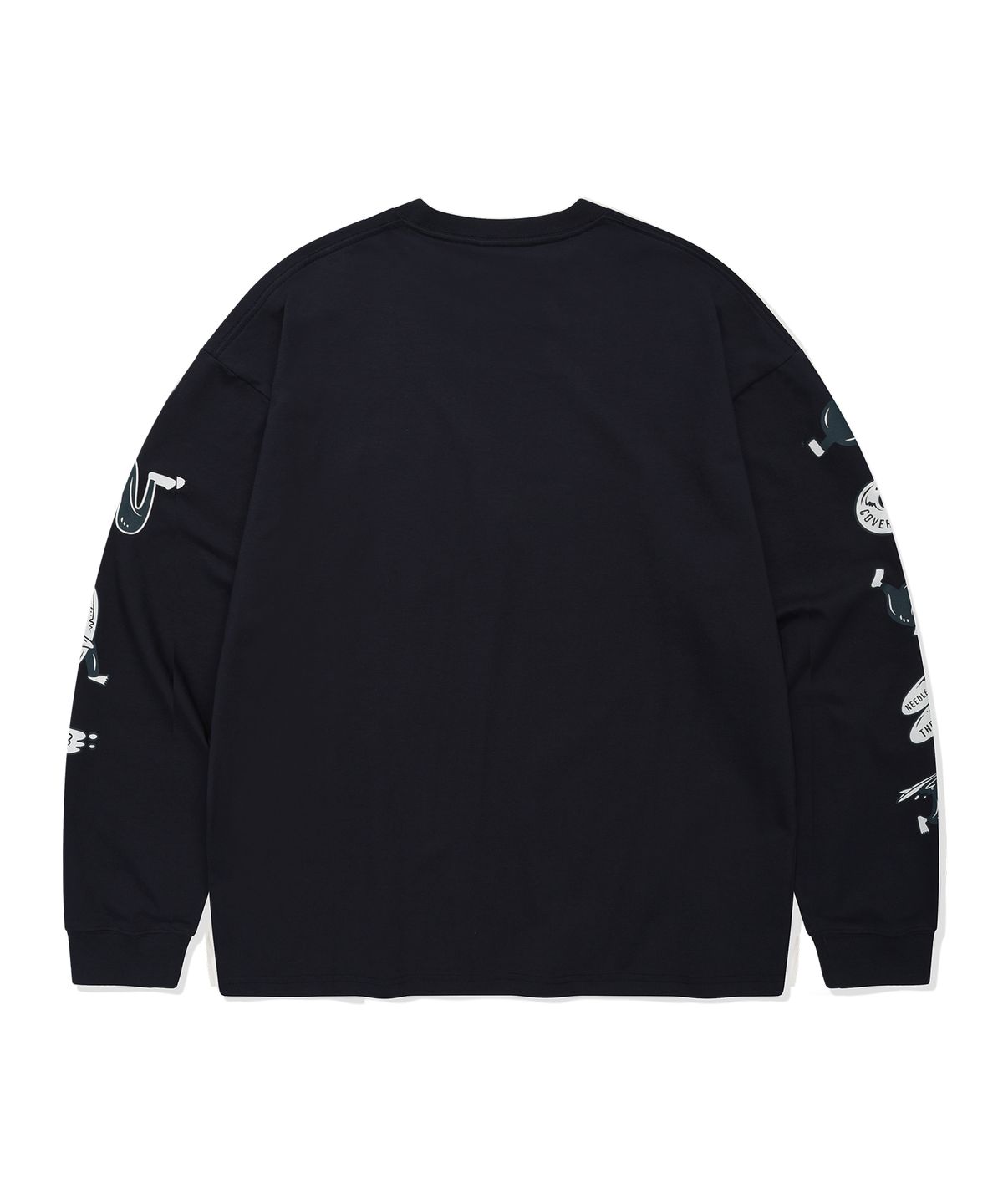 커버낫(COVERNAT) 웨이브 그래픽 롱슬리브 Dark Navy