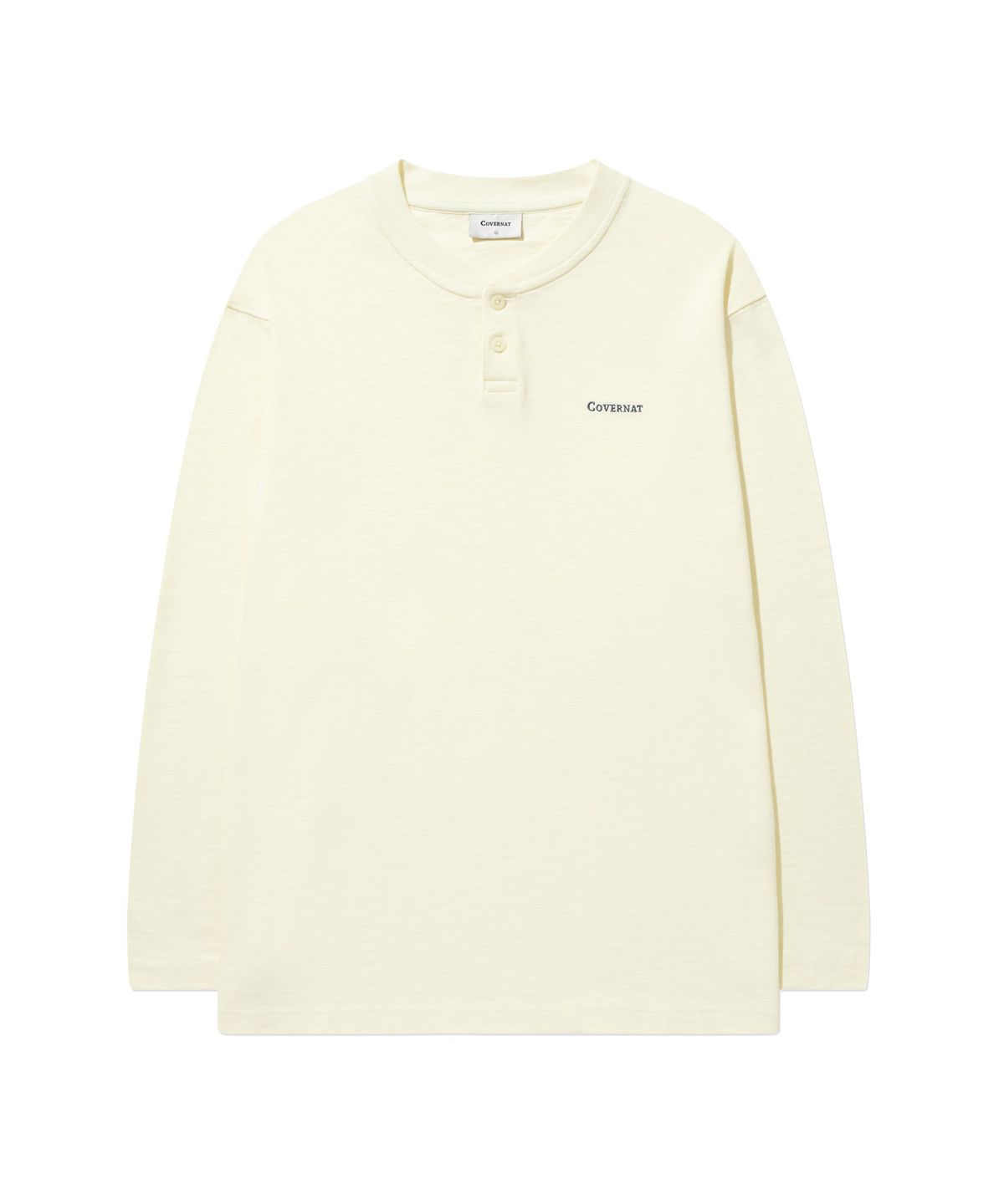 커버낫(COVERNAT) 헨리넥 롱슬리브 Ivory