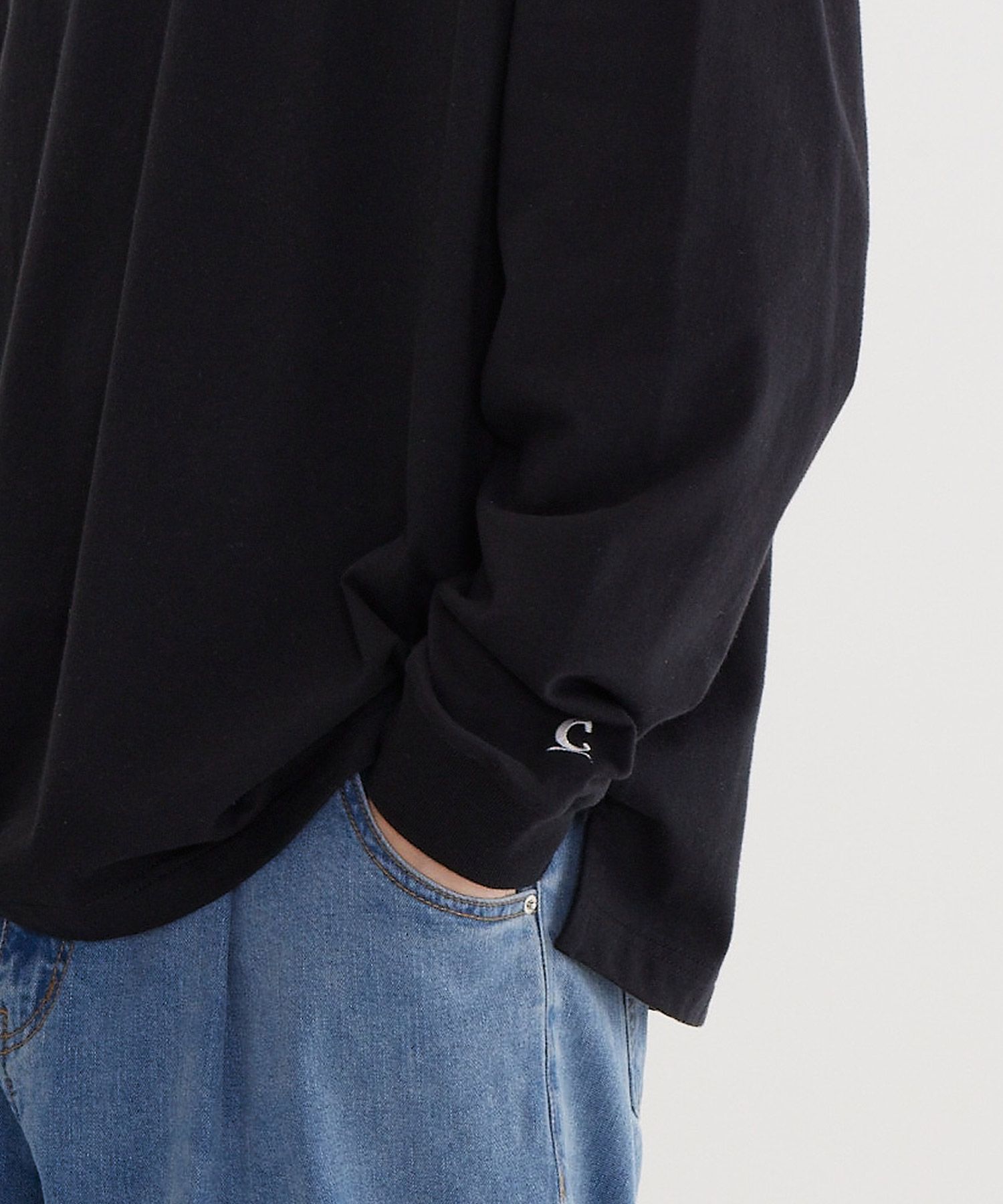 MUSINSA | COVERNAT Small Authentic Long Sleeve Black