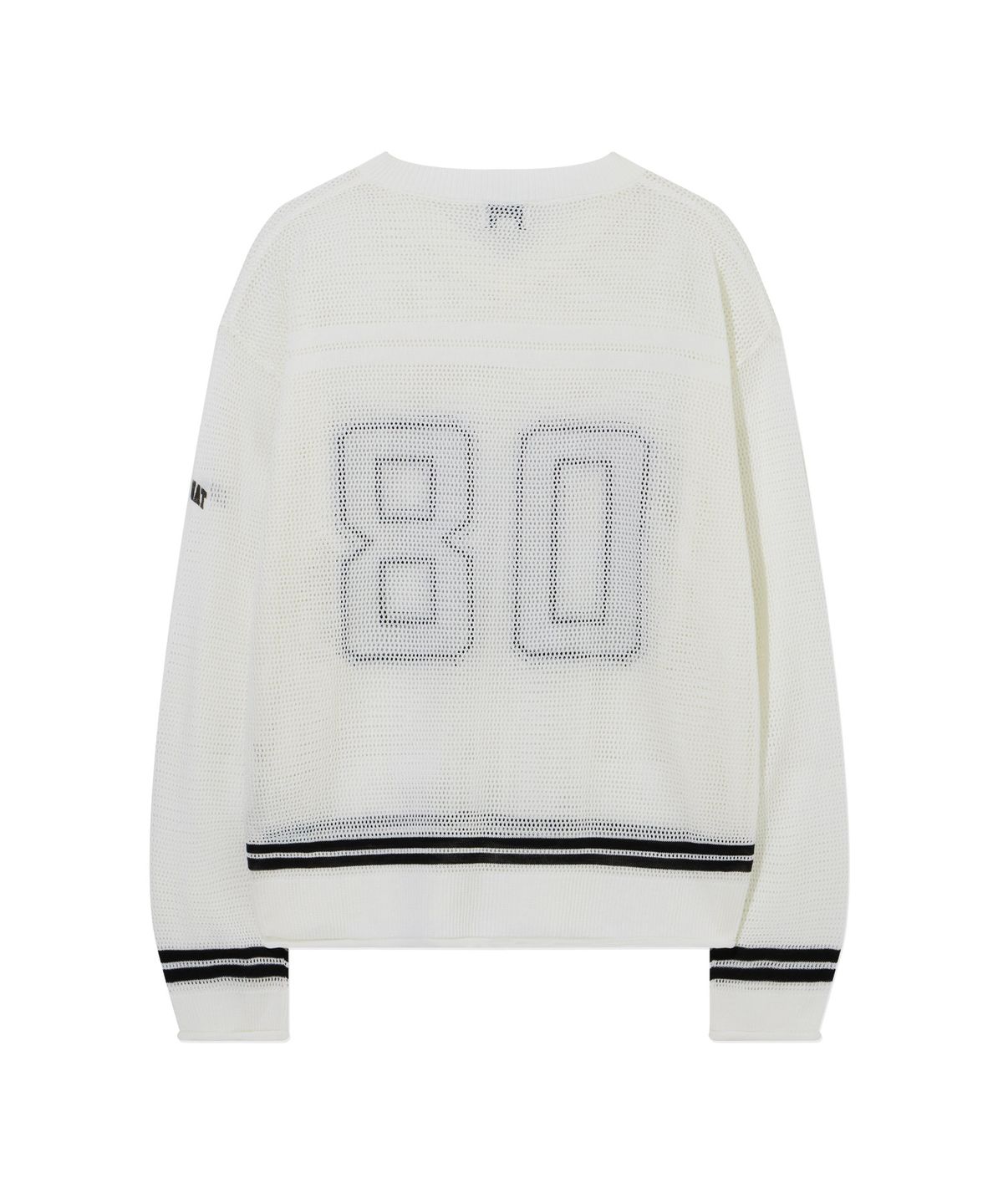 커버낫(COVERNAT) 럭비 메쉬 니트 White