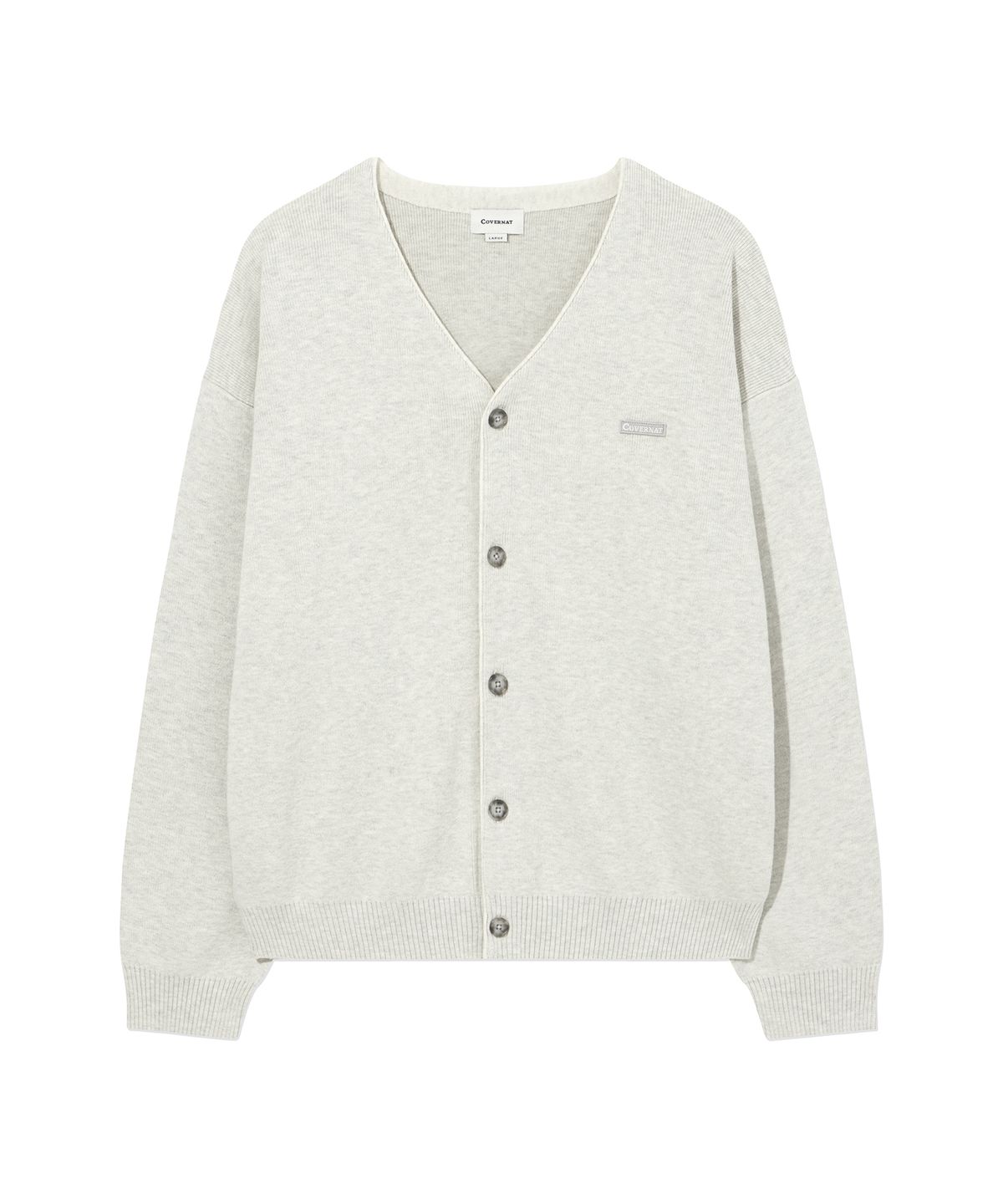 커버낫(COVERNAT) 베이직 Y 가디건 Heather Gray