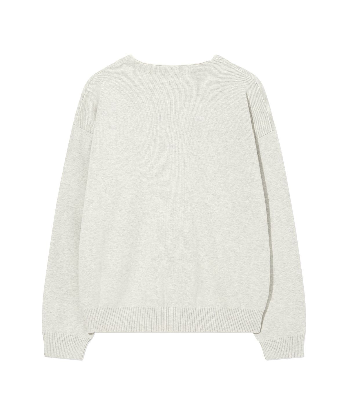 커버낫(COVERNAT) 베이직 Y 가디건 Heather Gray