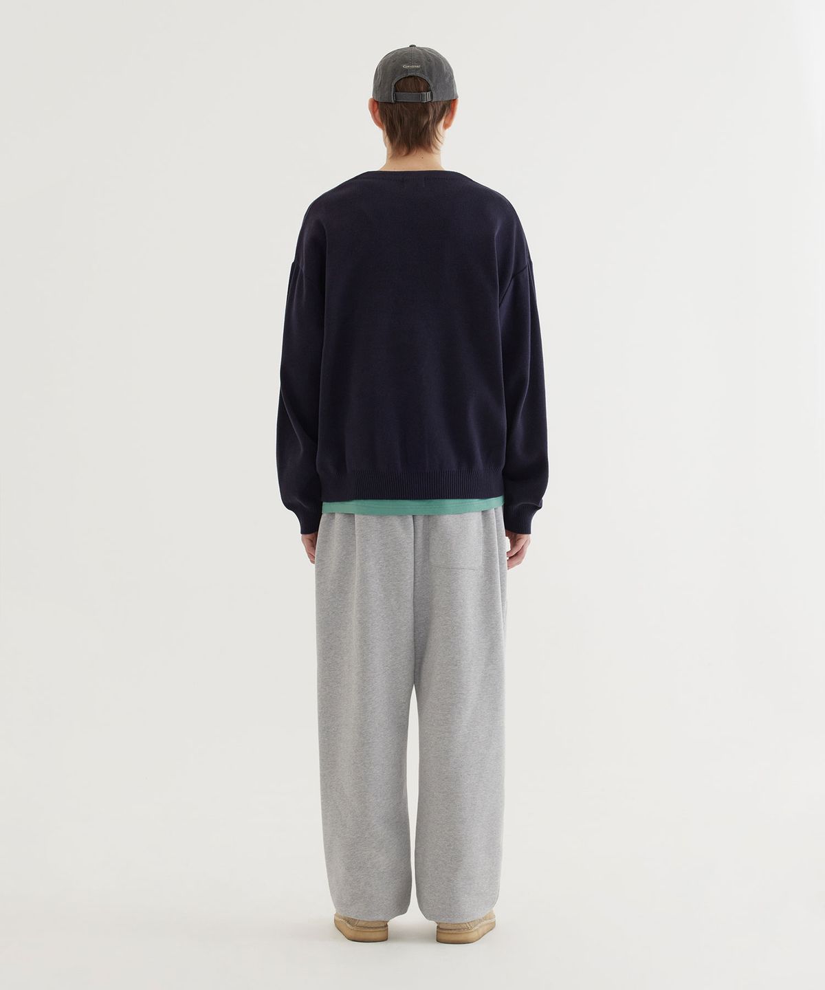 커버낫(COVERNAT) 베이직 Y 가디건 Dark Navy