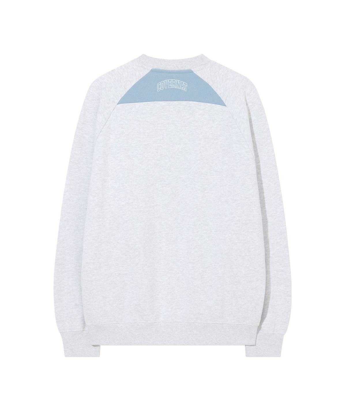 커버낫(COVERNAT) 블록코어 그래픽 맨투맨 Heather Gray