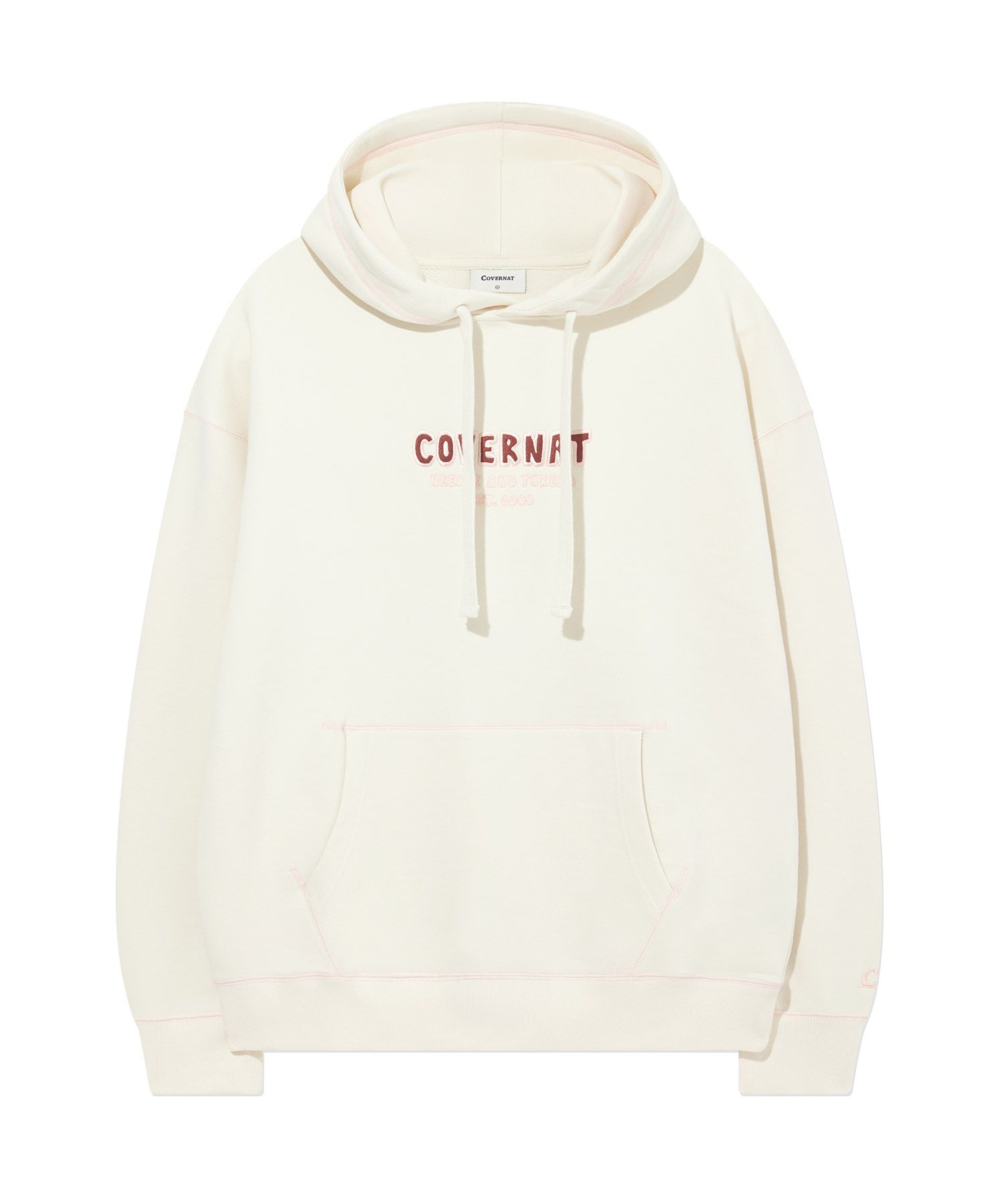 パーカー・フーディ COVERNAT Neon Logo Hoodie Ivory MUSINSA | COVERNAT Neon Logo Hoodie Ivory