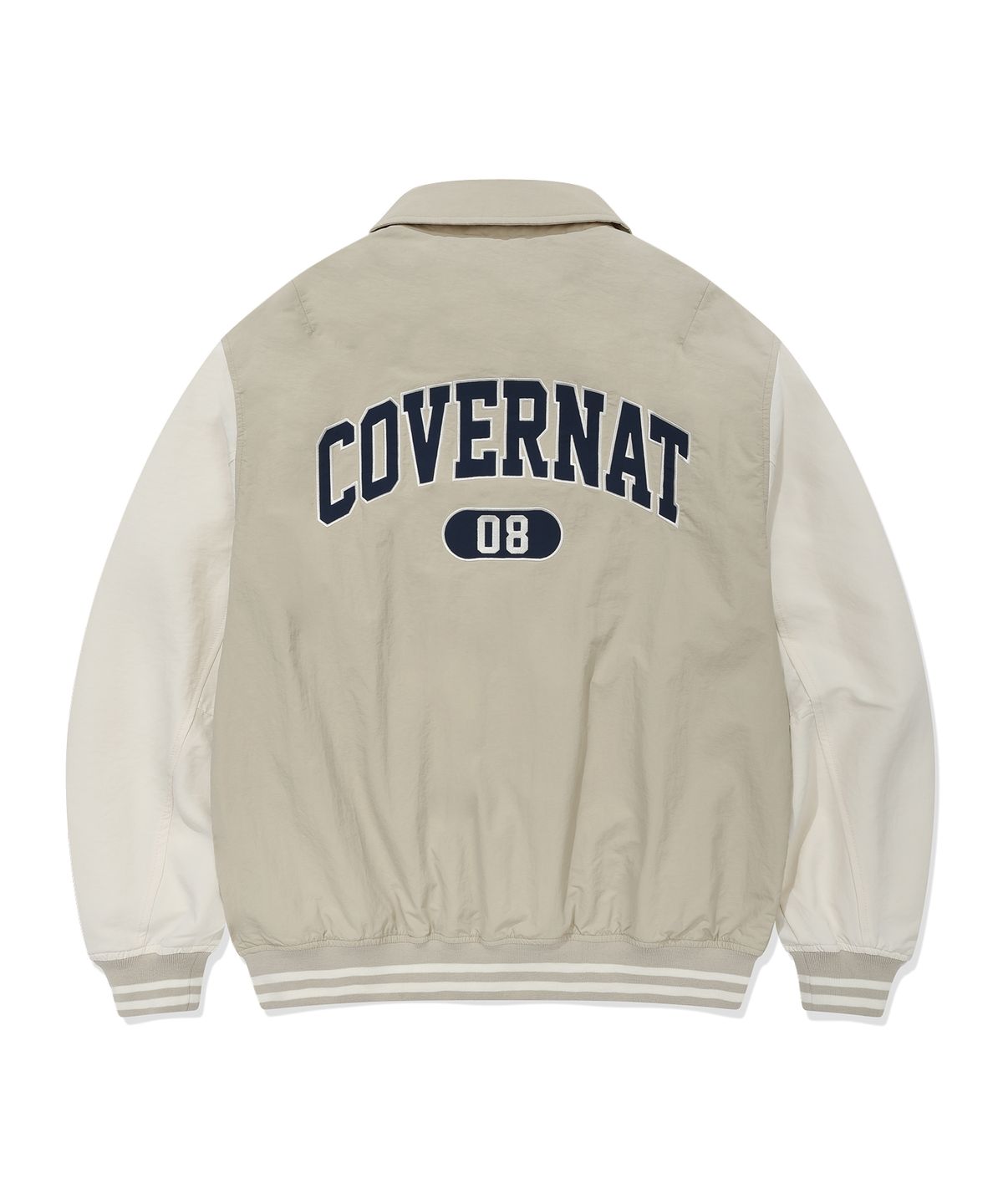 커버낫(COVERNAT) C로고 카라 바시티 자켓 Beige