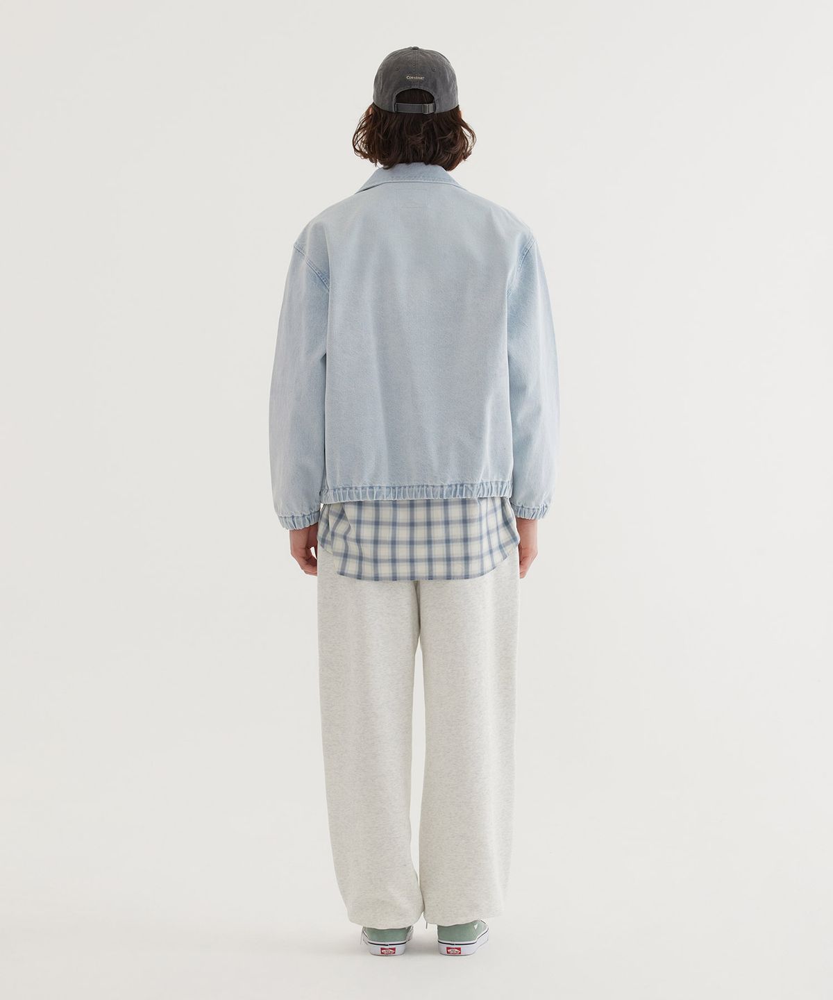 커버낫(COVERNAT) 데님 집업 자켓 Light Blue