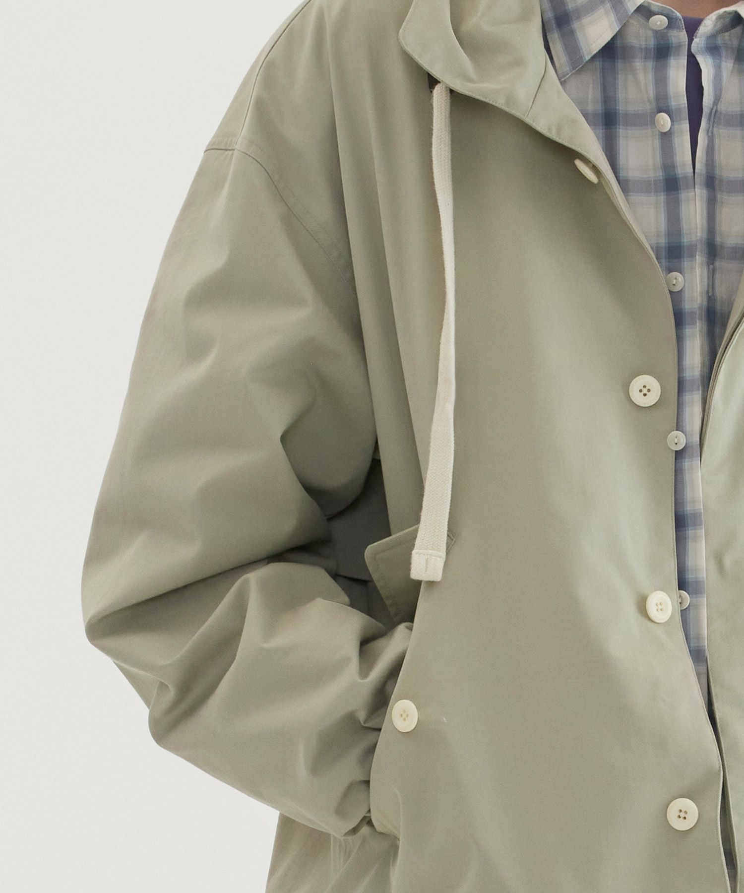 MUSINSA | COVERNAT Field Hood Jacket Light Khaki