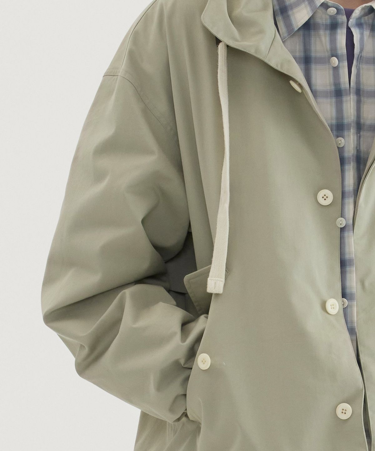 커버낫(COVERNAT) 필드 후드 자켓 Light Khaki