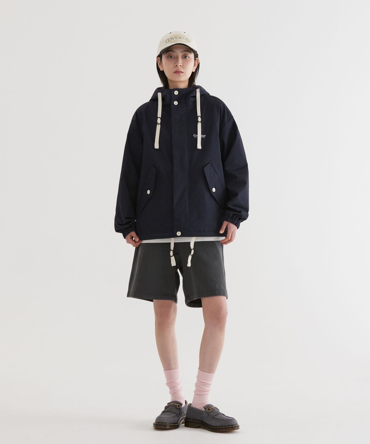 커버낫(COVERNAT) 필드 후드 자켓 Dark Navy