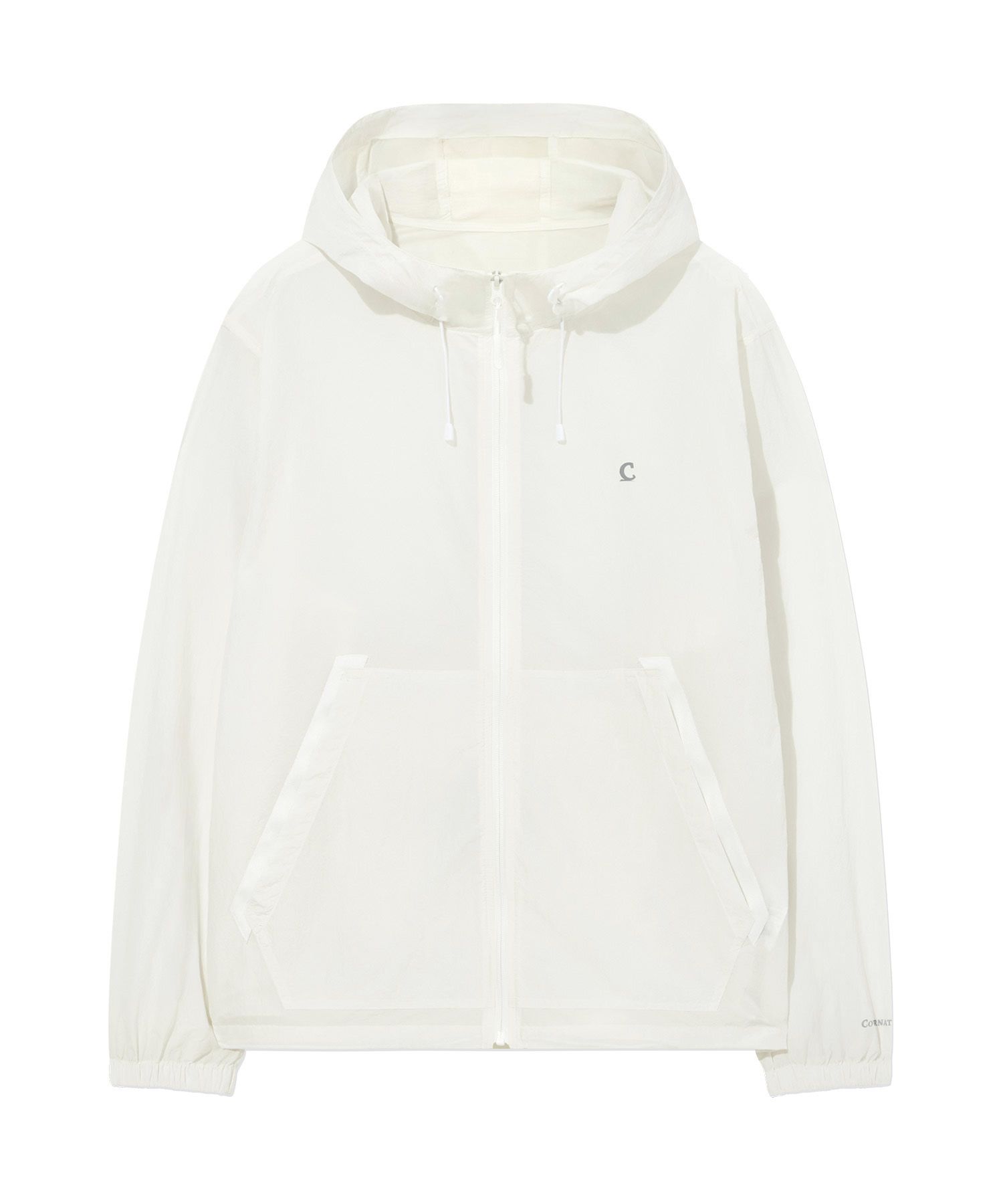 MUSINSA | COVERNAT Packable Lightweight Windbreaker Jacket White