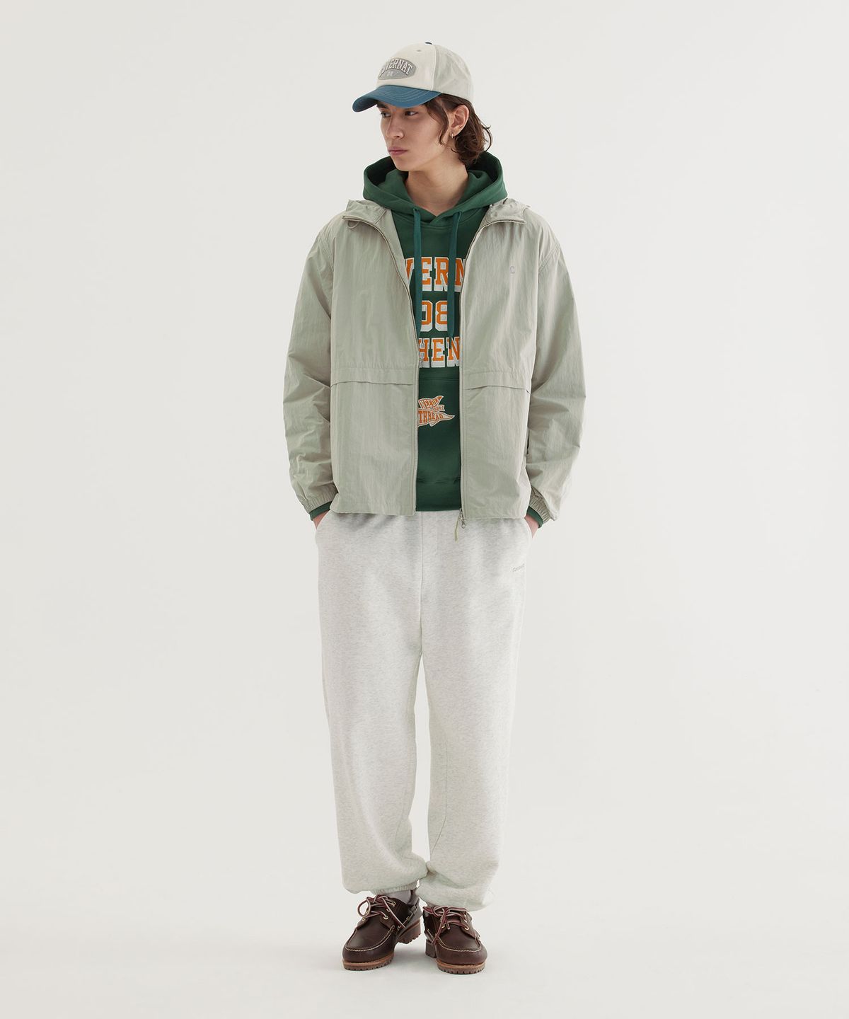 커버낫(COVERNAT) 윈드브레이커 자켓 Light Khaki