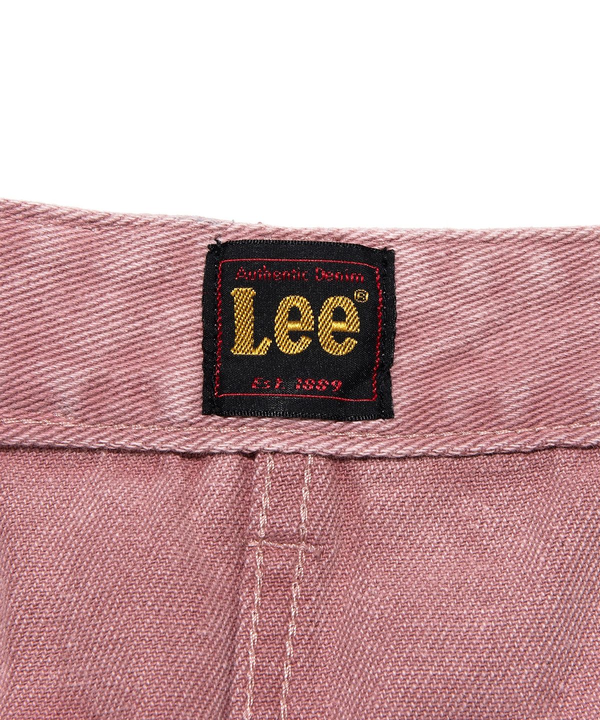 리(LEE) 우먼 데님 페인터 미니 스커트 핑크