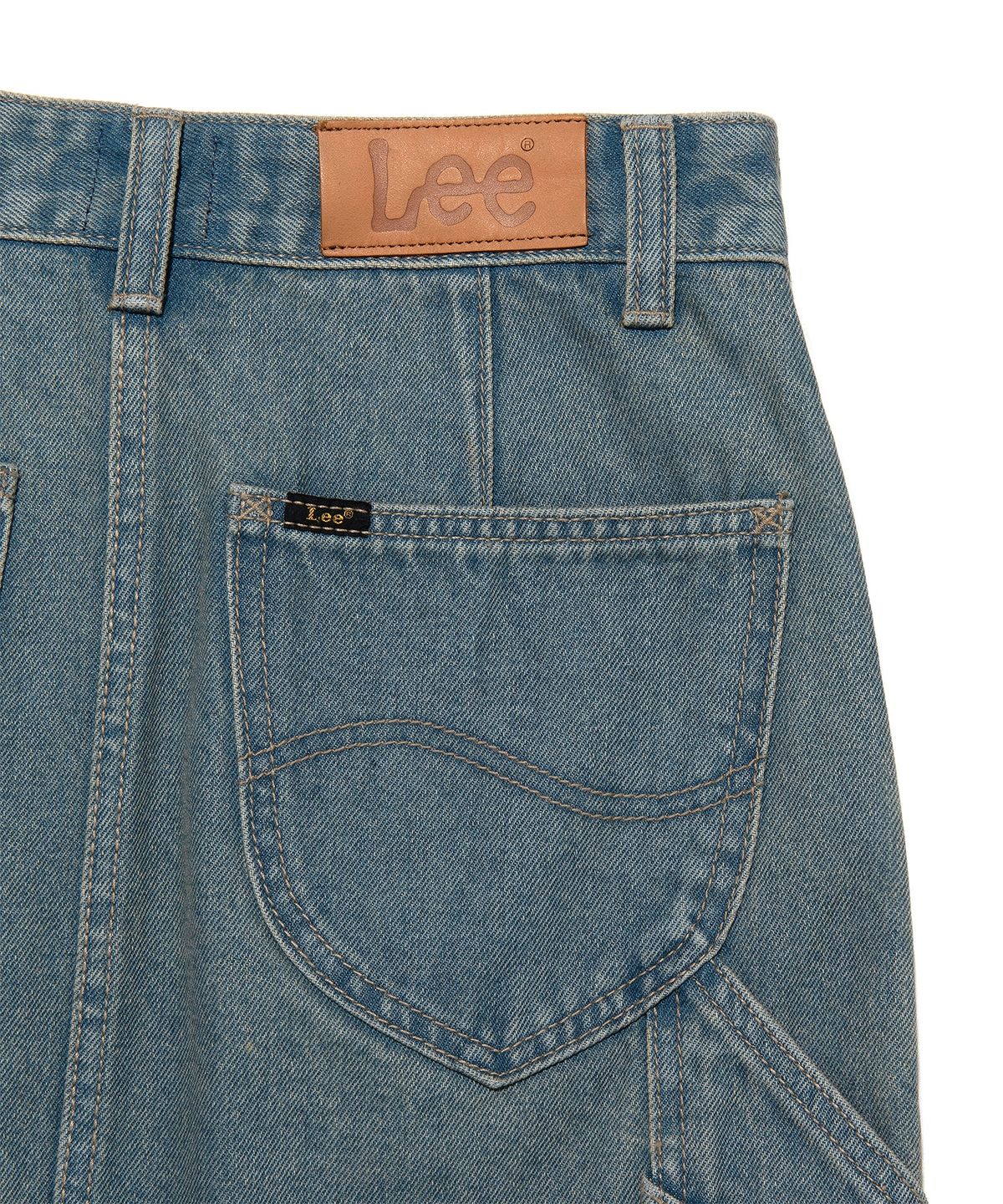 리(LEE) 우먼 데님 페인터 미니 스커트 인디고 미듐