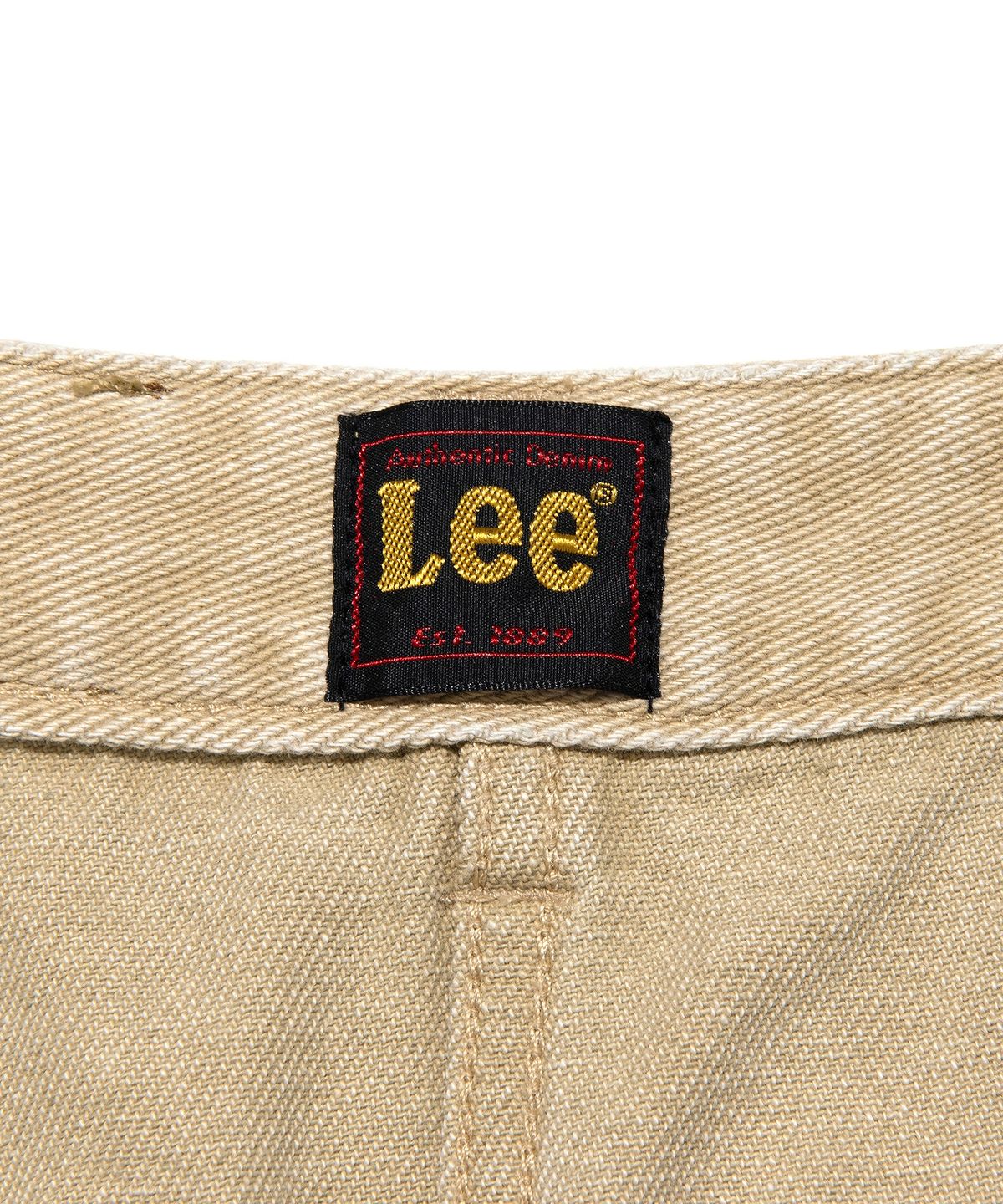 리(LEE) 우먼 데님 페인터 미니 스커트 베이지