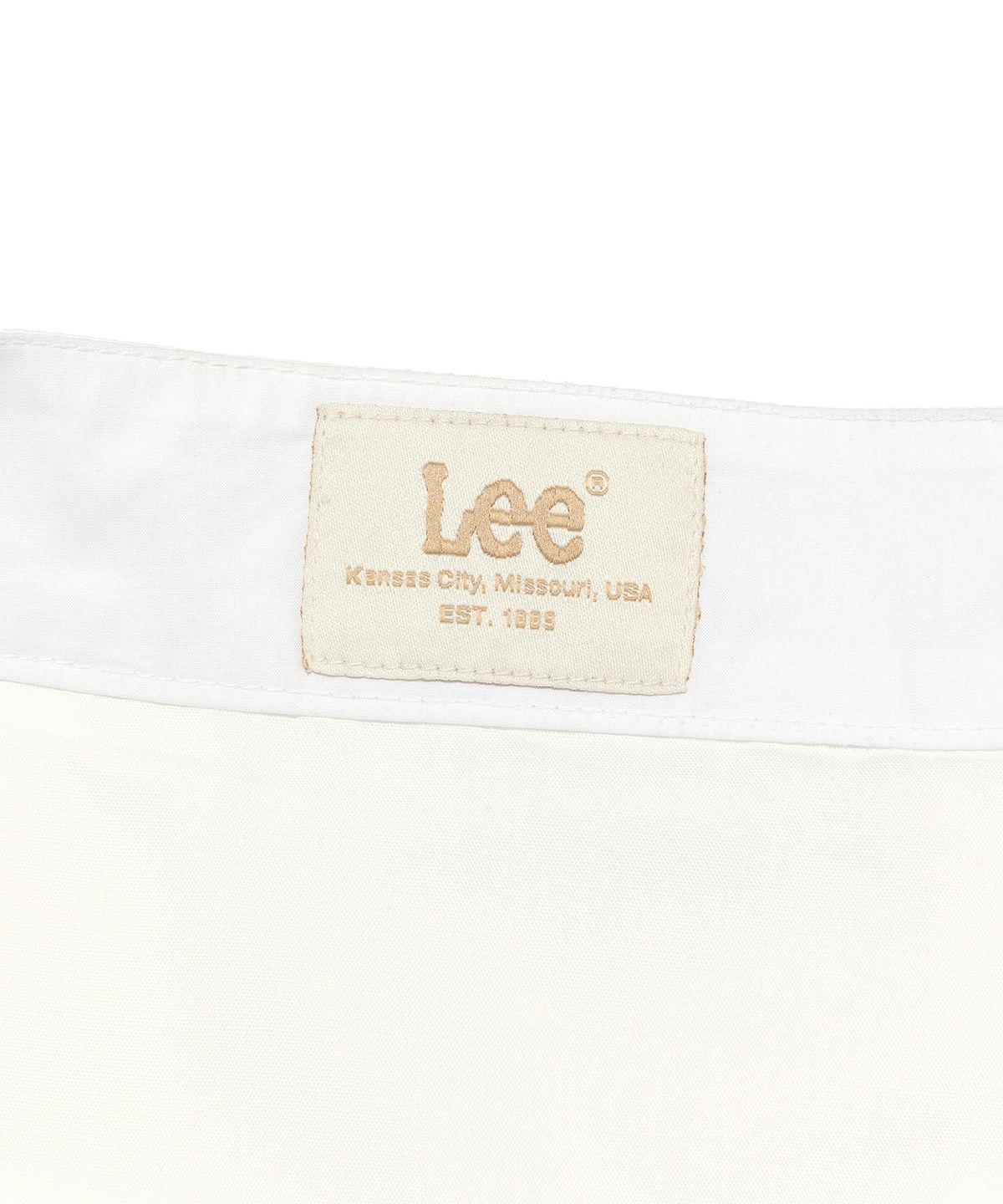 리(LEE) 우먼 코튼 플리츠 롱 스커트 화이트