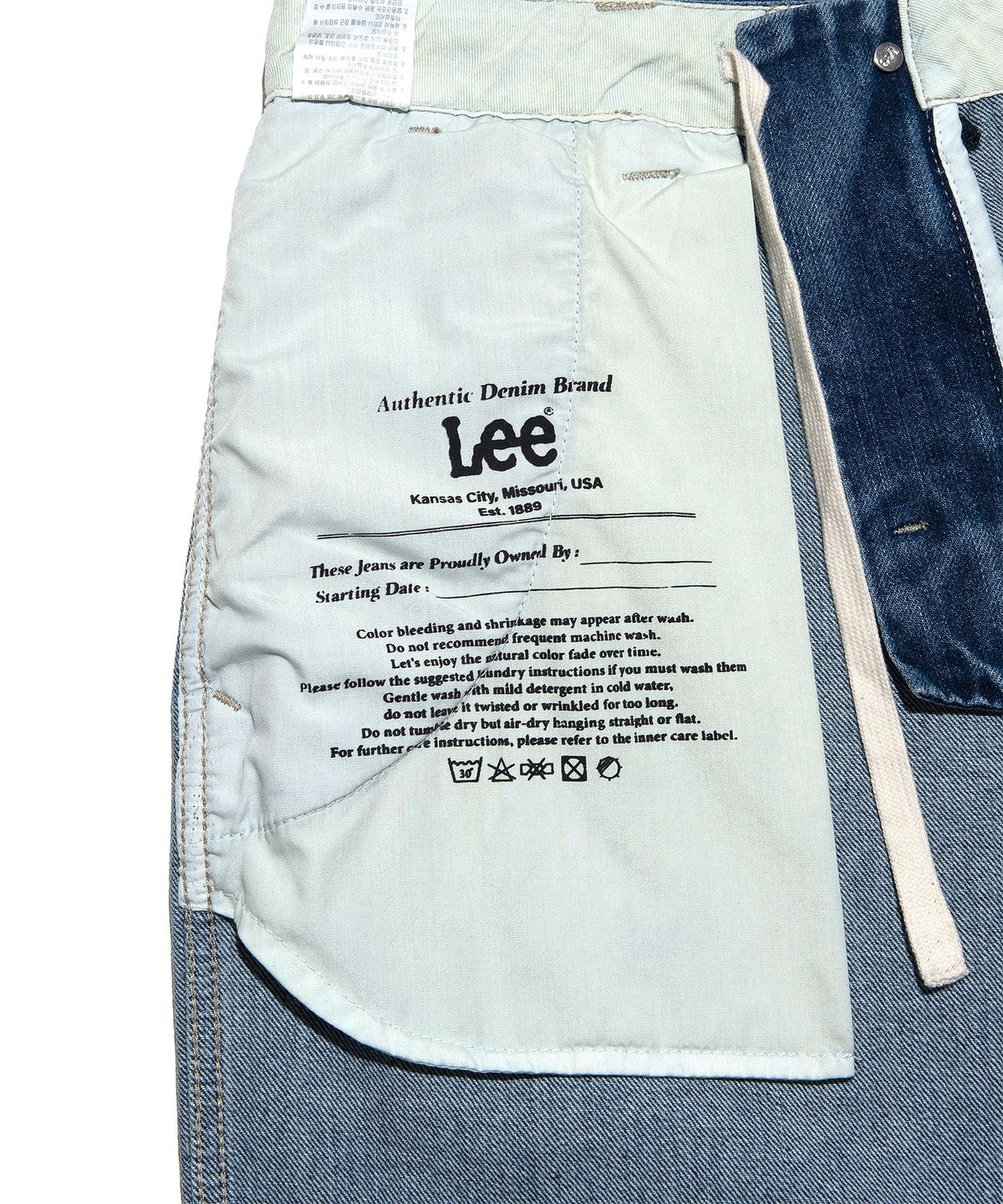 리(LEE) 이지 오피서 데님 팬츠 인디고 미듐