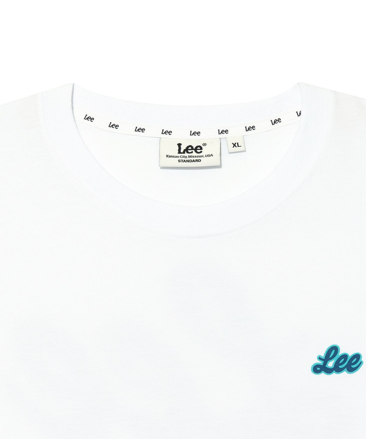 리(LEE) 유니온 로고 티셔츠 화이트
