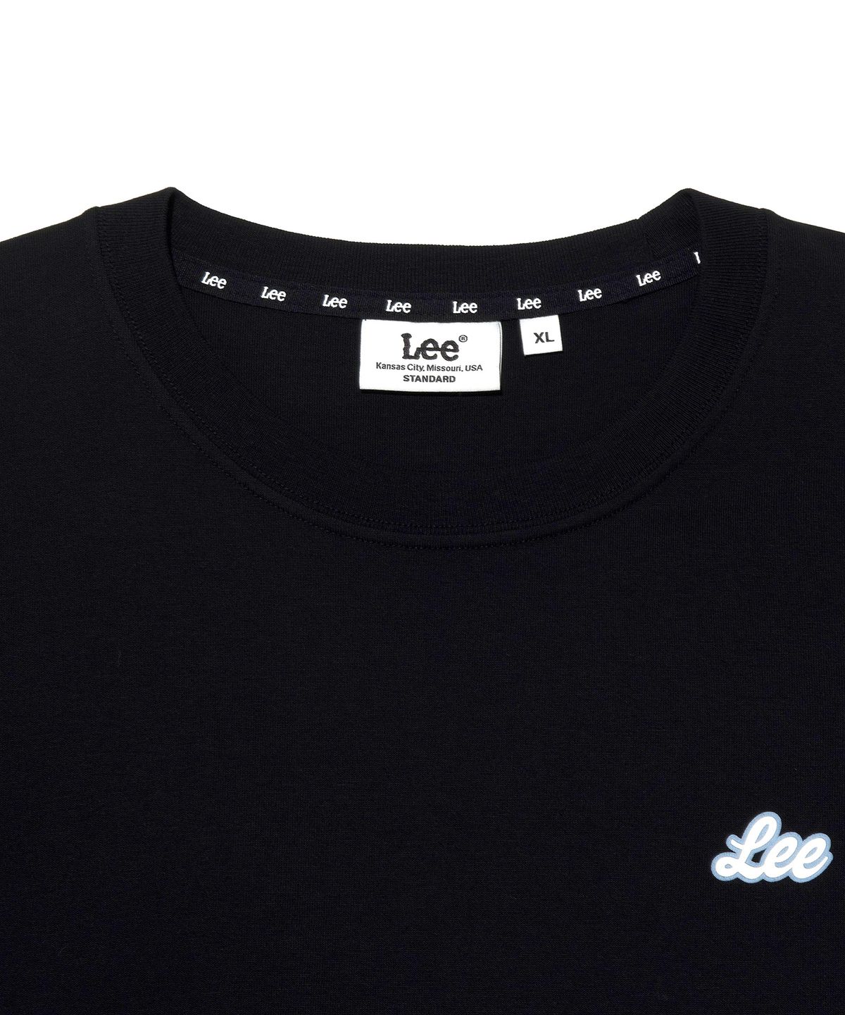 리(LEE) 유니온 로고 티셔츠 블랙