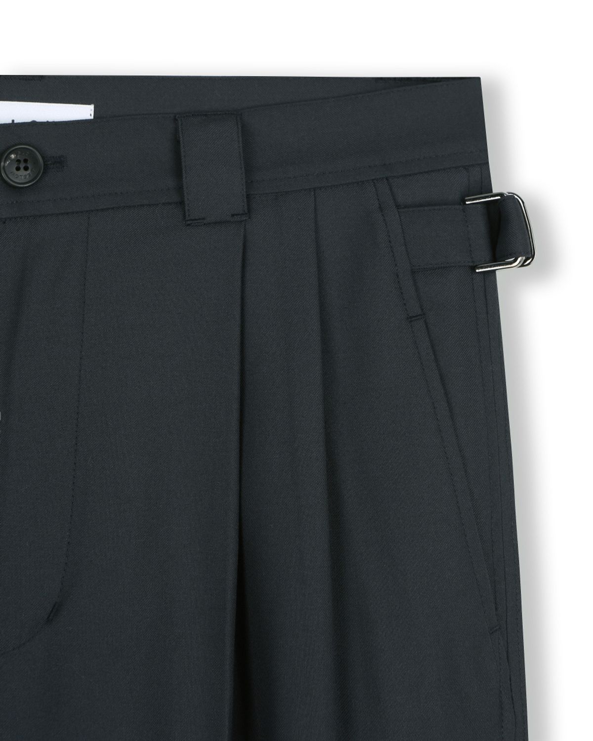 비슬로우(BESLOW) TWO TUCK TAPERED PANTS ANTHRACITE