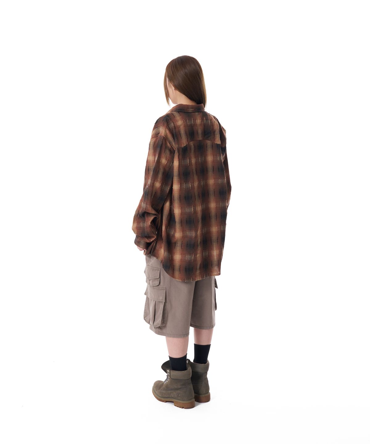 아캄(AAKAM) Cotton Bermuda Cargo Pants (Beige)