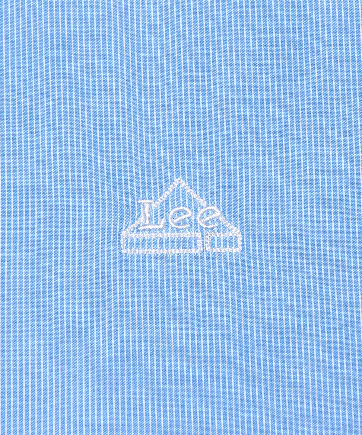 리(LEE) 하우스 로고 포플린 셔츠 블루