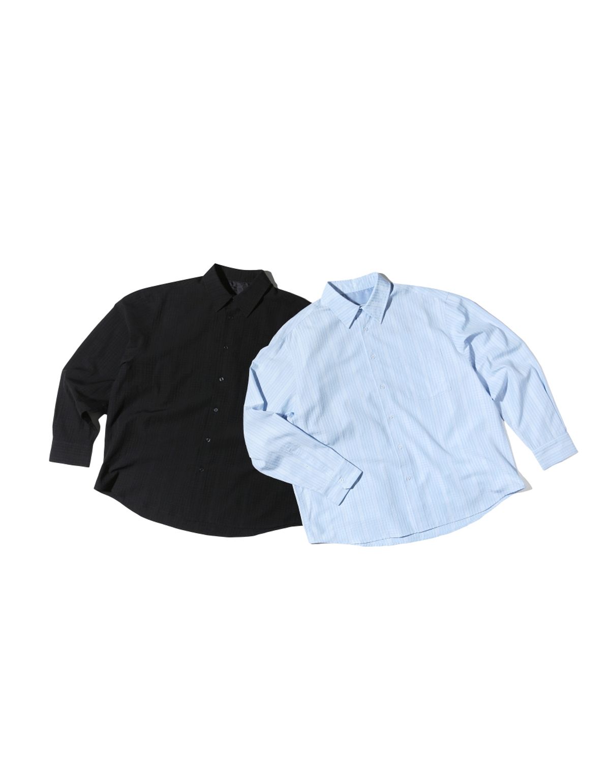 비슬로우(BESLOW) RELAXED CHECK SHIRT SKY