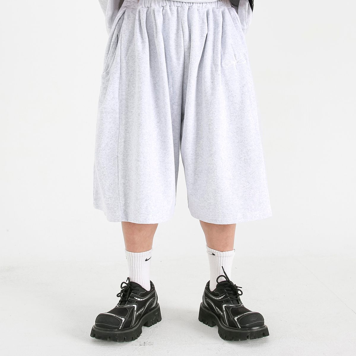 렙시멈(REPXIMUM) 초고밀도 타올 슈퍼 와이드 롱 버뮤다 팬츠 (3Colors)