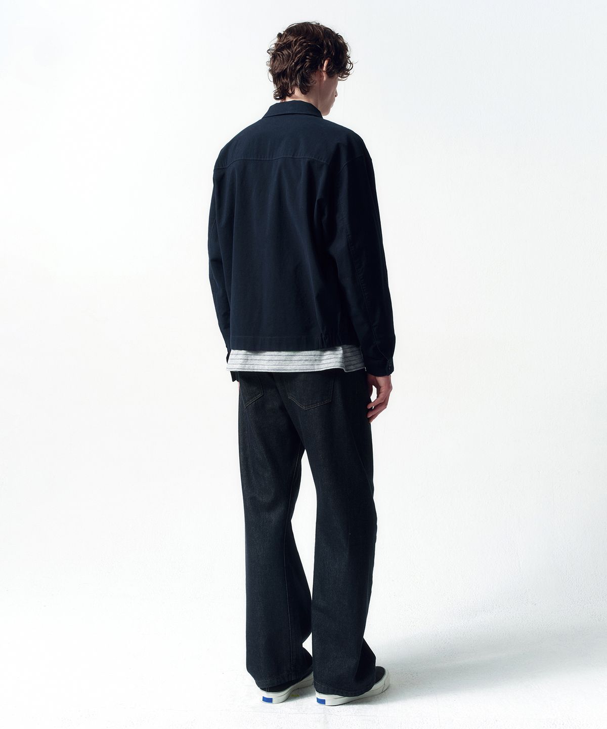 인사일런스(INSILENCE) 워시드 히든 포켓 자켓 DARK NAVY