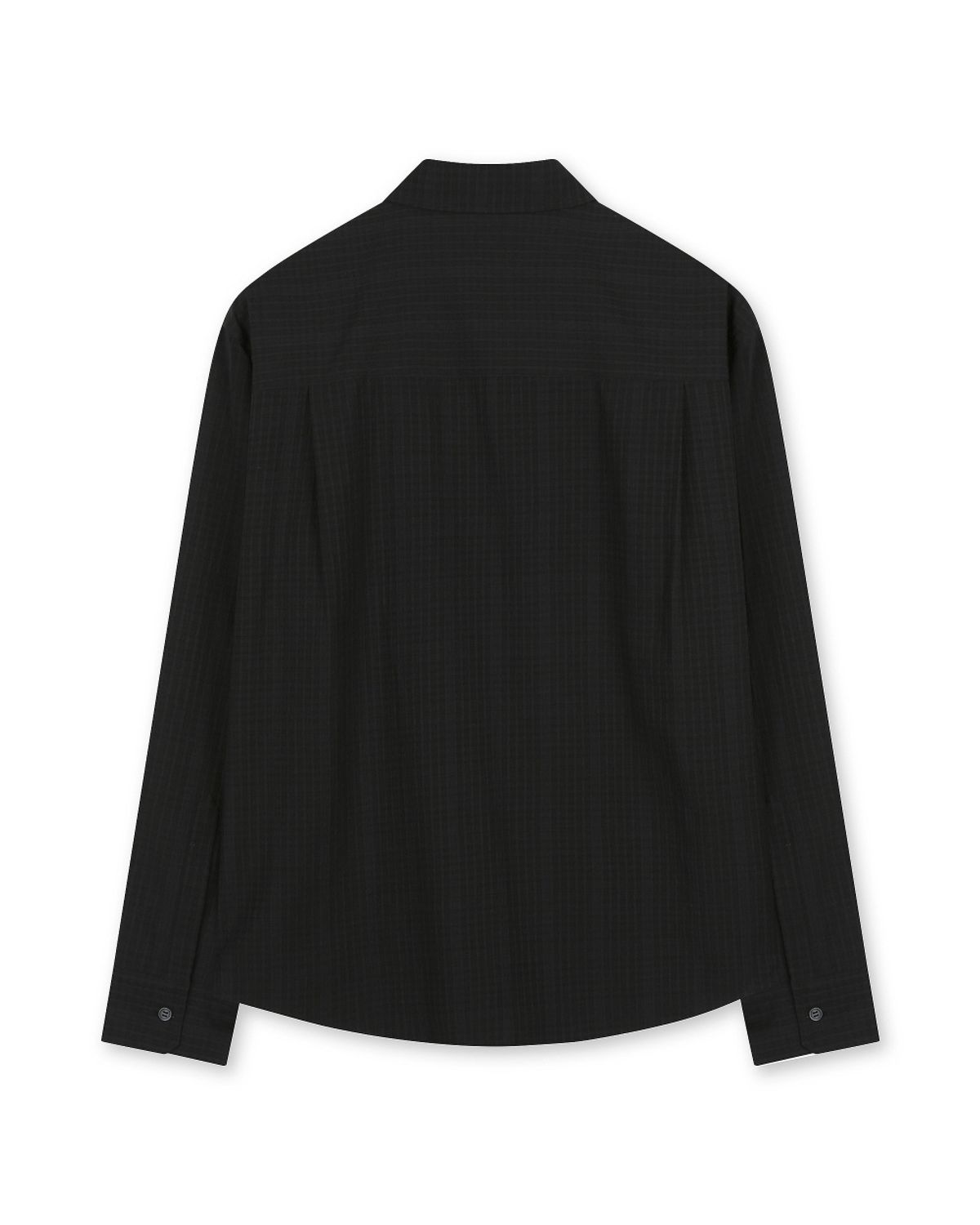 비슬로우(BESLOW) RELAXED CHECK SHIRT BLACK