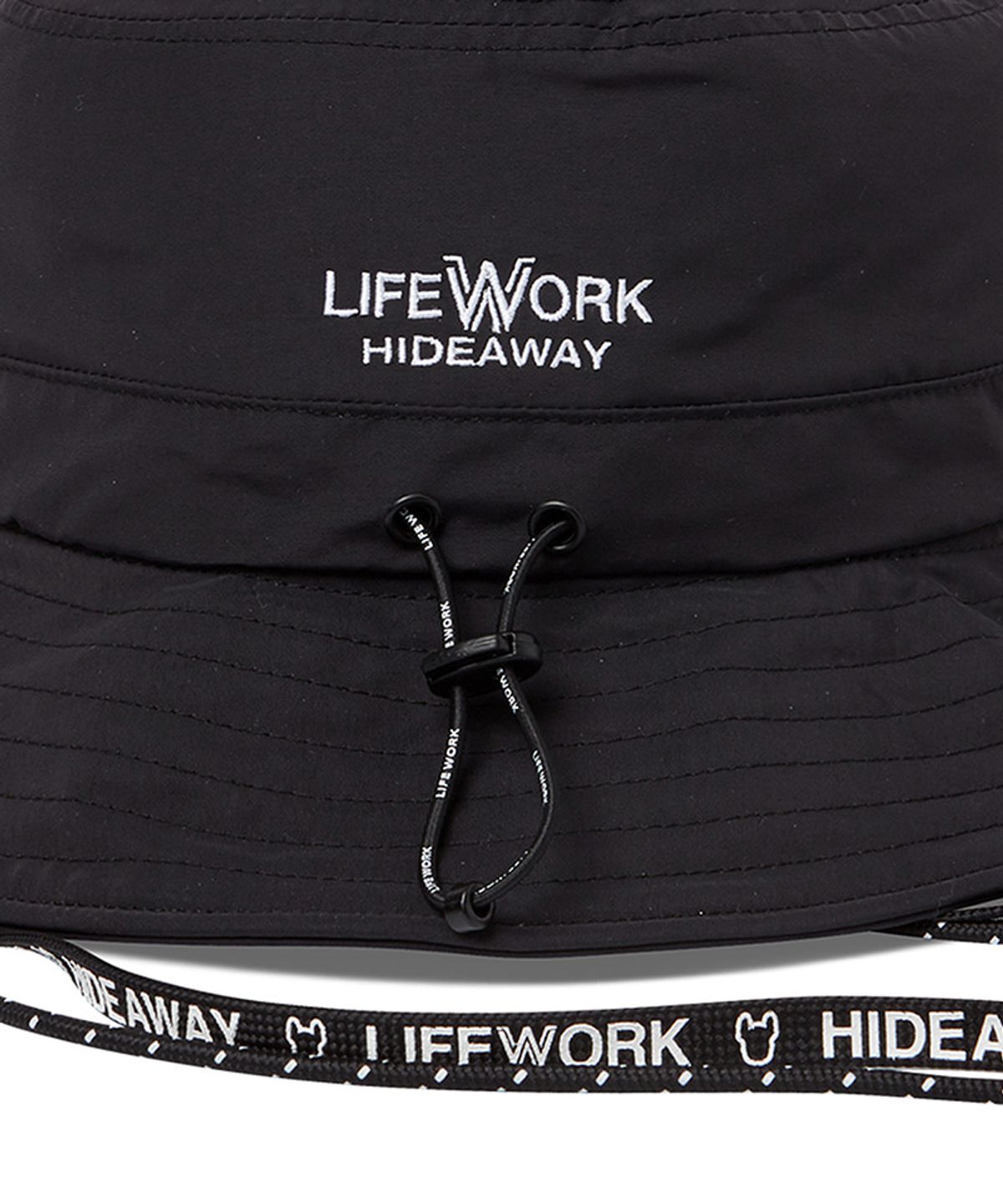 라이프워크(LIFEWORK) 3M 로고 멀티 스트링 버킷햇