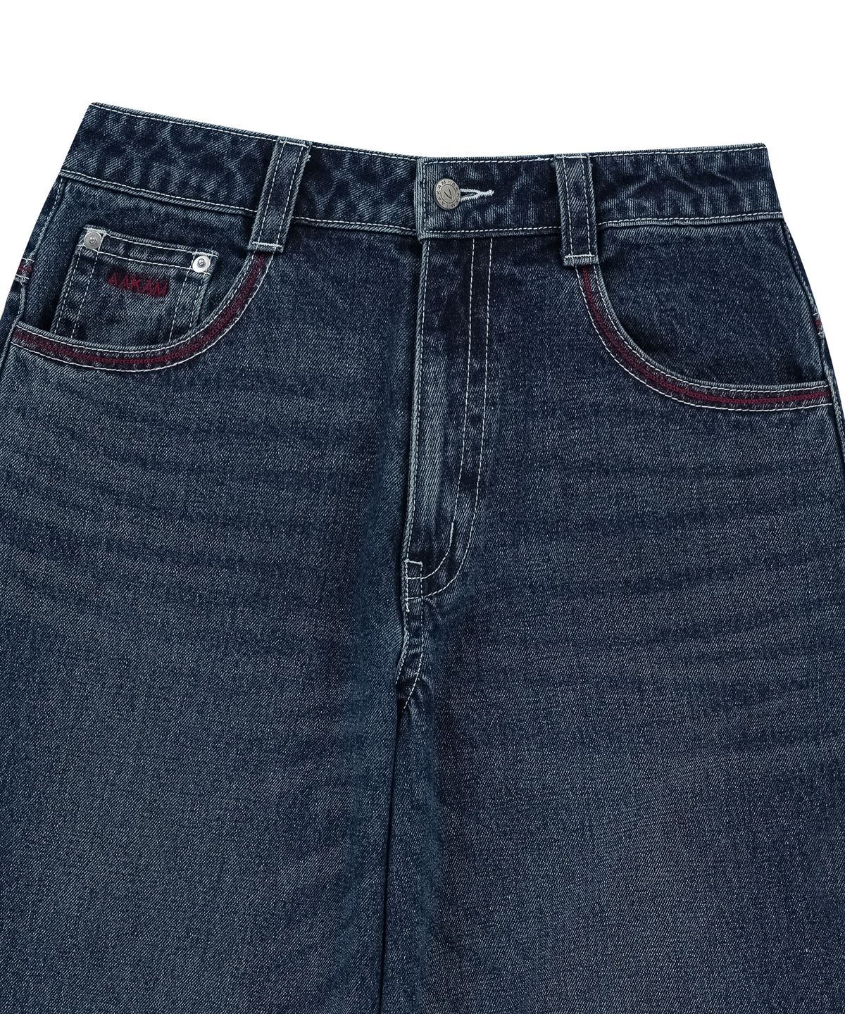 아캄(AAKAM) CROS2 Washed Denim Pants (Blue)