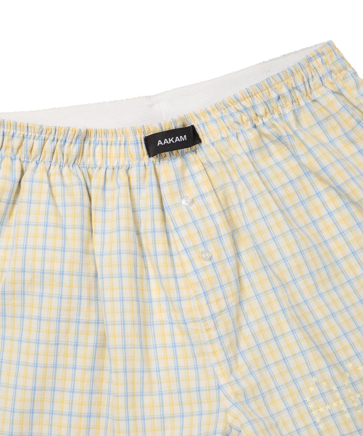 아캄(AAKAM) Check Boxer (Yellow)