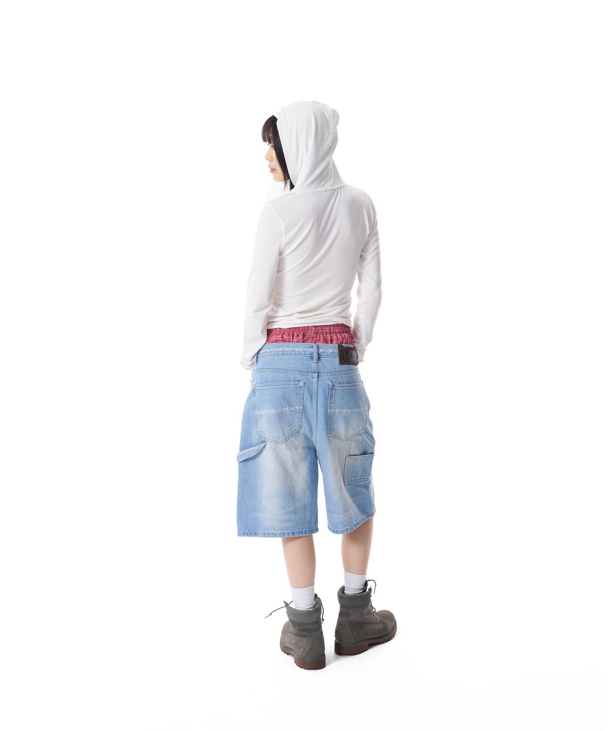 아캄(AAKAM) Check Boxer (Red)