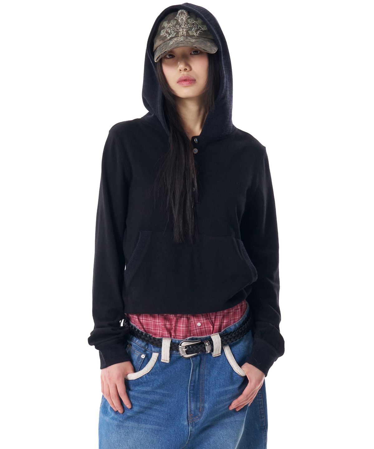 아캄(AAKAM) Check Boxer (Red)