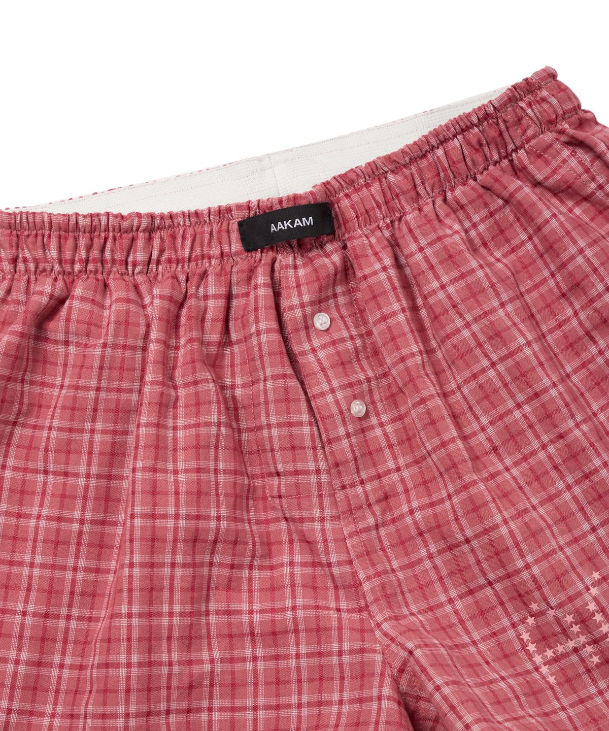 아캄(AAKAM) Check Boxer (Red)