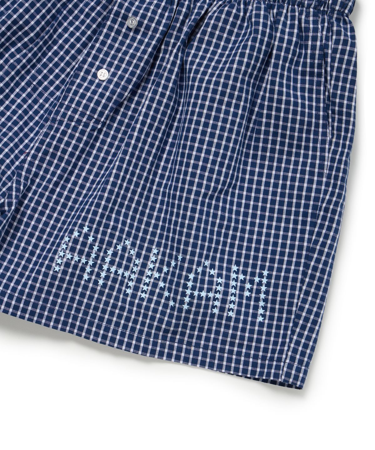 아캄(AAKAM) Check Boxer (Navy)