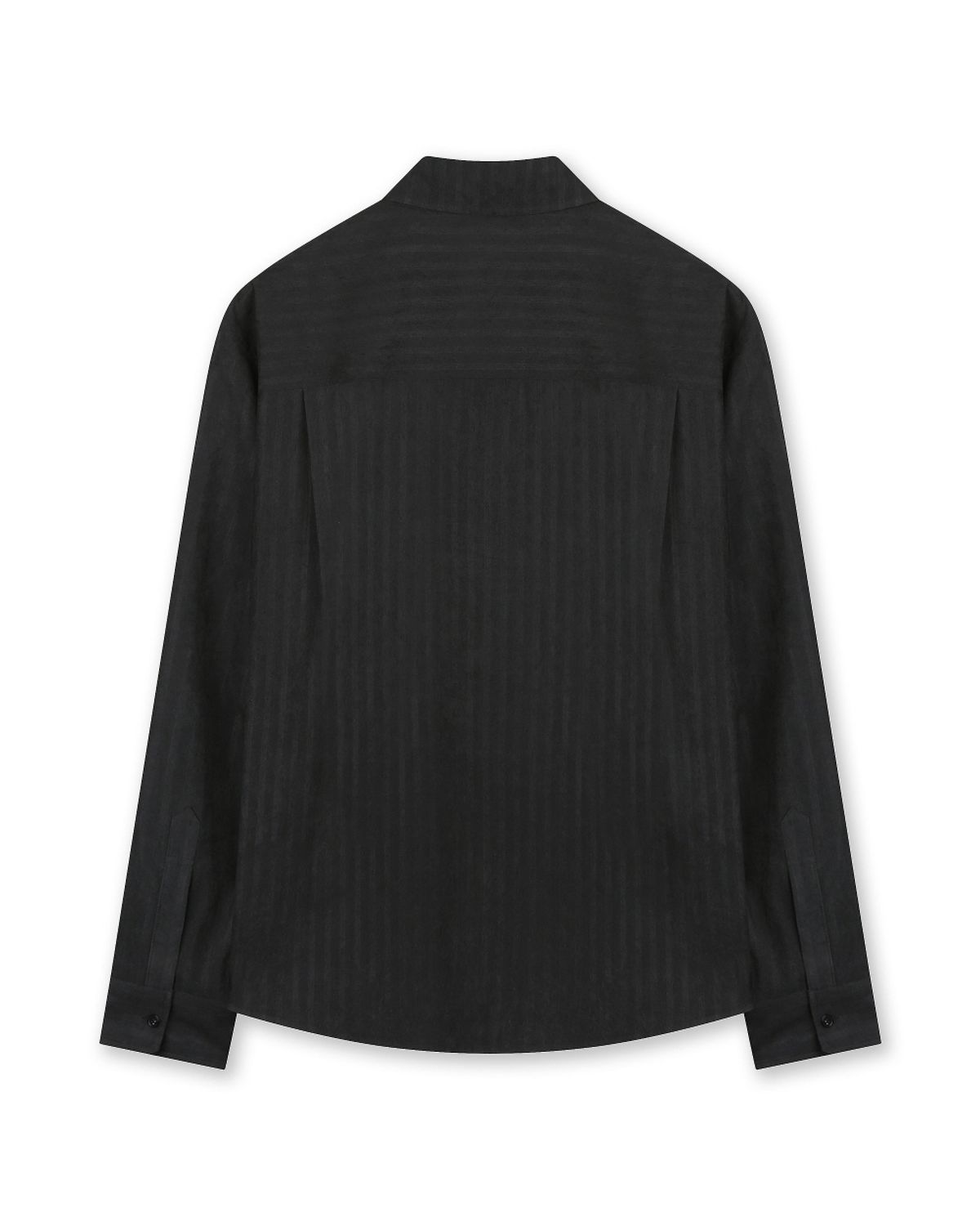 비슬로우(BESLOW) RELAXED STRIPE SHIRT BLACK