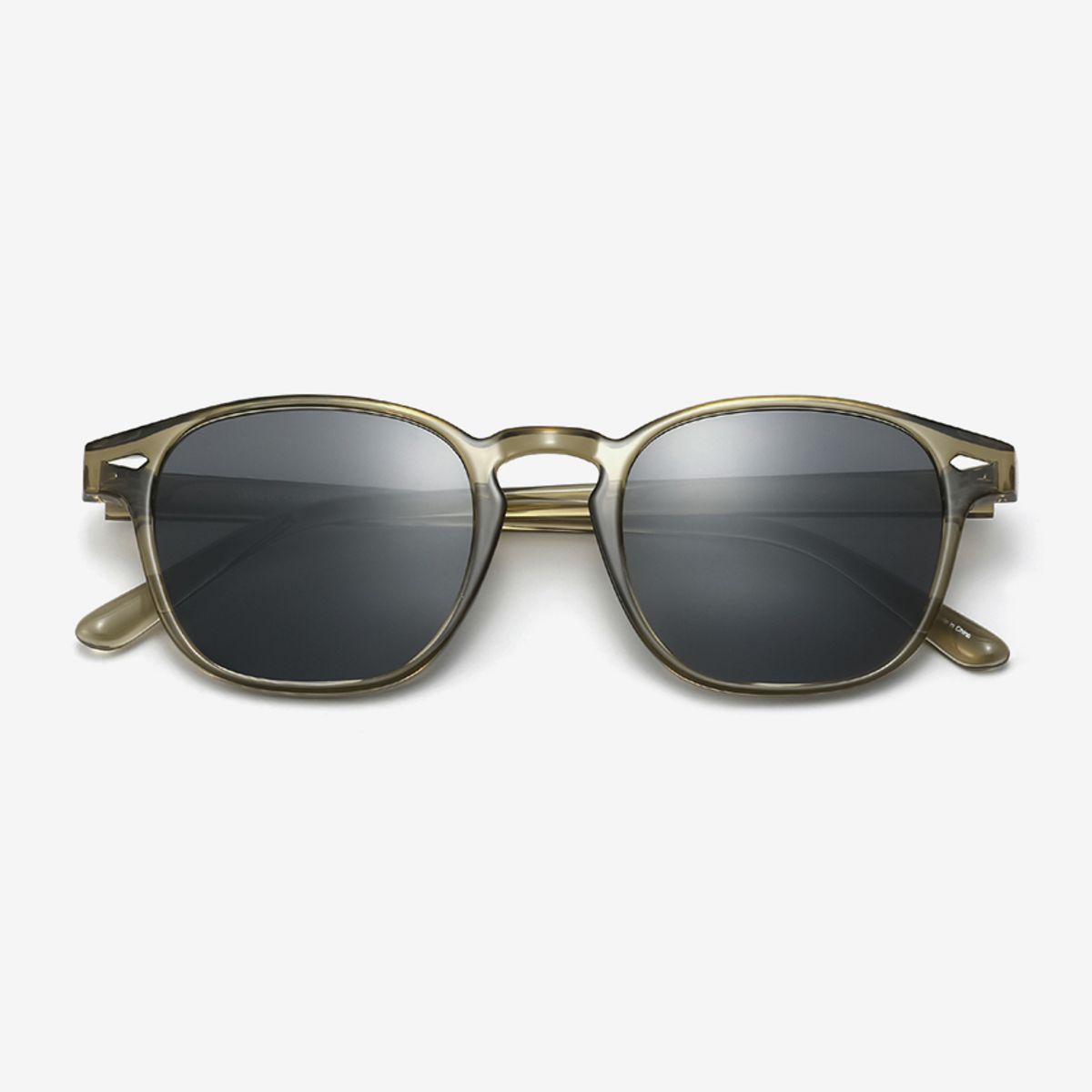 스타일워크(STYLEWORK) 뿔테 선글라스 STYLE WORK TR90-02 C4_올리브 투명 남녀공용 데일리