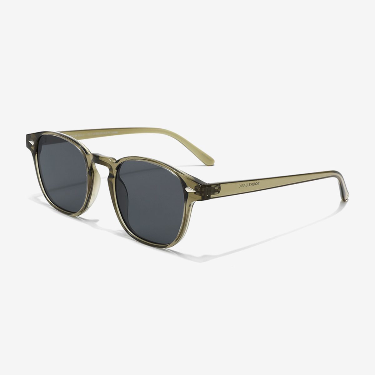 스타일워크(STYLEWORK) 뿔테 선글라스 STYLE WORK TR90-02 C4_올리브 투명 남녀공용 데일리