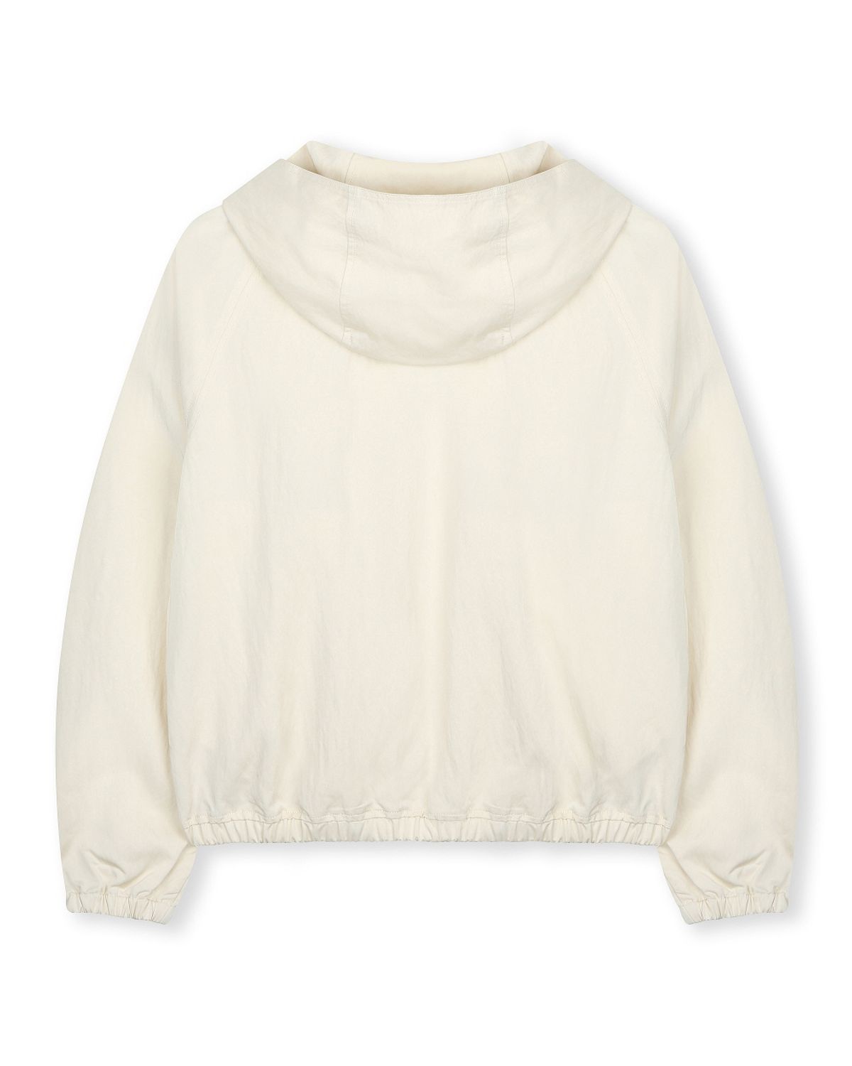 비슬로우(BESLOW) LAYERED HOODED ZIP UP JUMPER IVORY