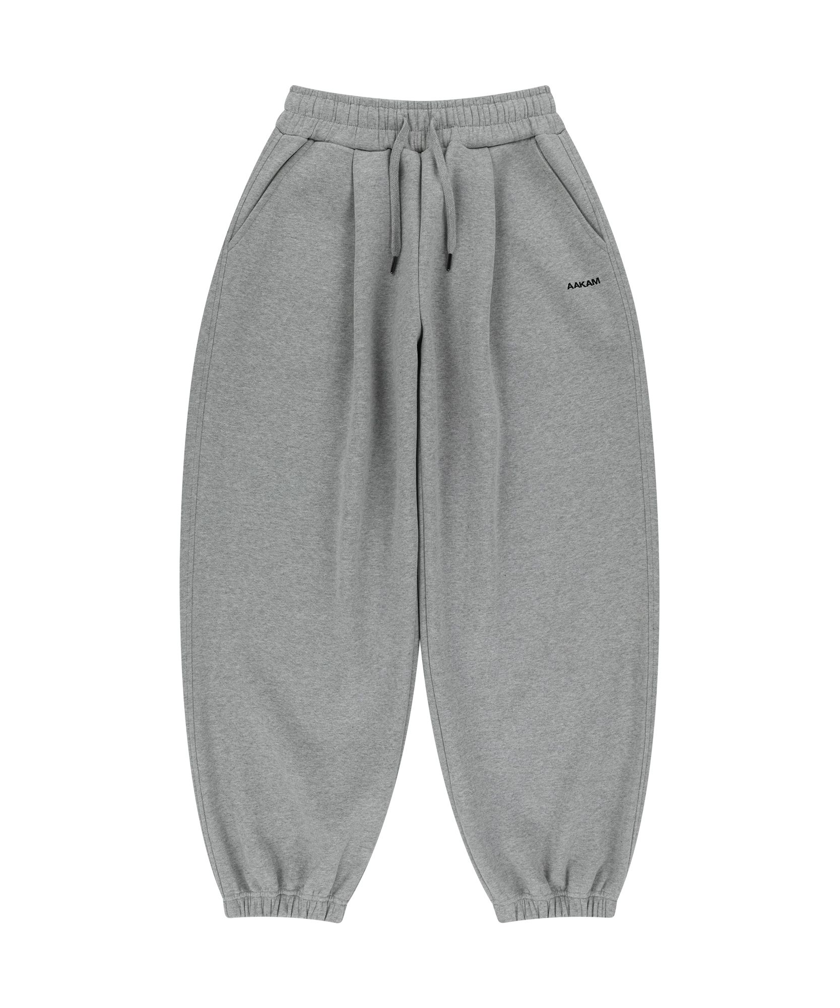 MUSINSA公式 | AAKAM Laced CROS2 Patch Sweatpants (Gray)