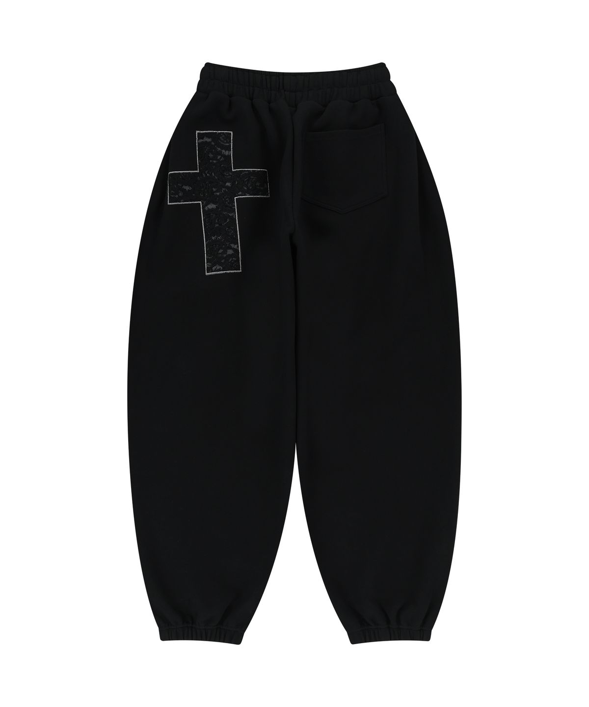 아캄(AAKAM) Laced CROS2 Patch Sweatpants (Black)