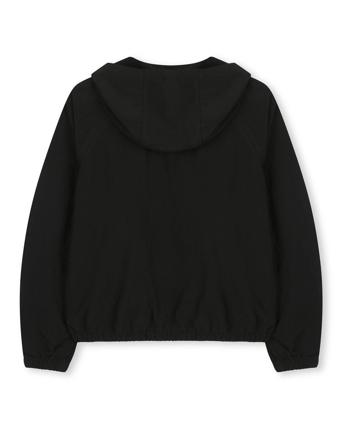 비슬로우(BESLOW) LAYERED HOODED ZIP UP JUMPER BLACK