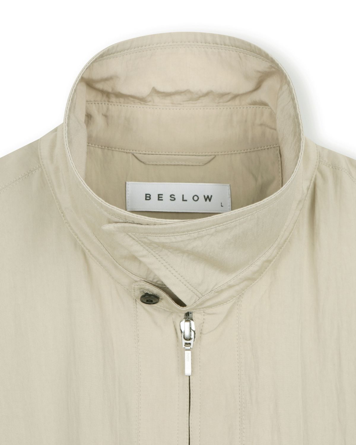 비슬로우(BESLOW) CRINKLE DRIZZLER JACKET ECRU