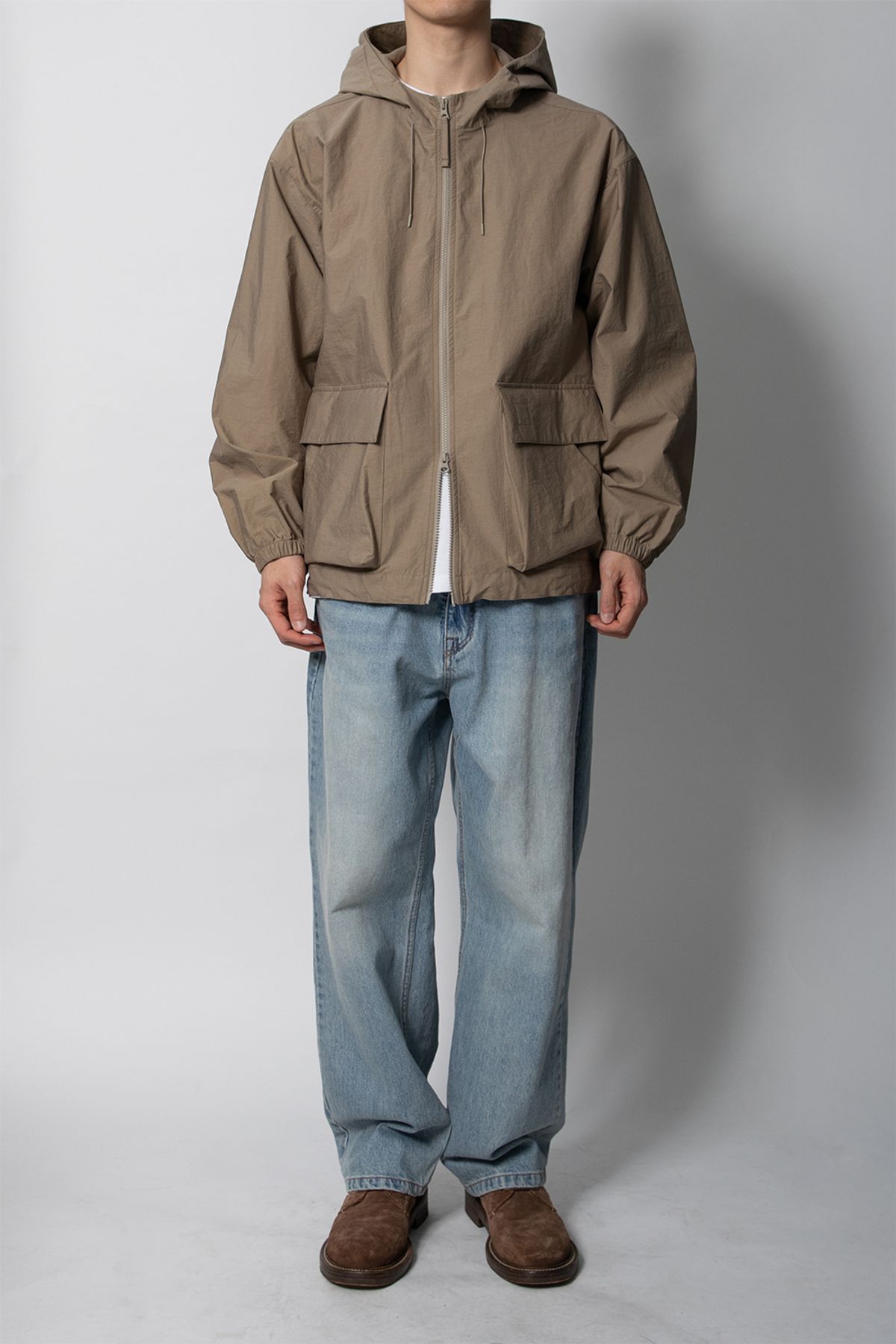홀리선(HORLISUN) Breeze Cotton hood Jacket Mocha