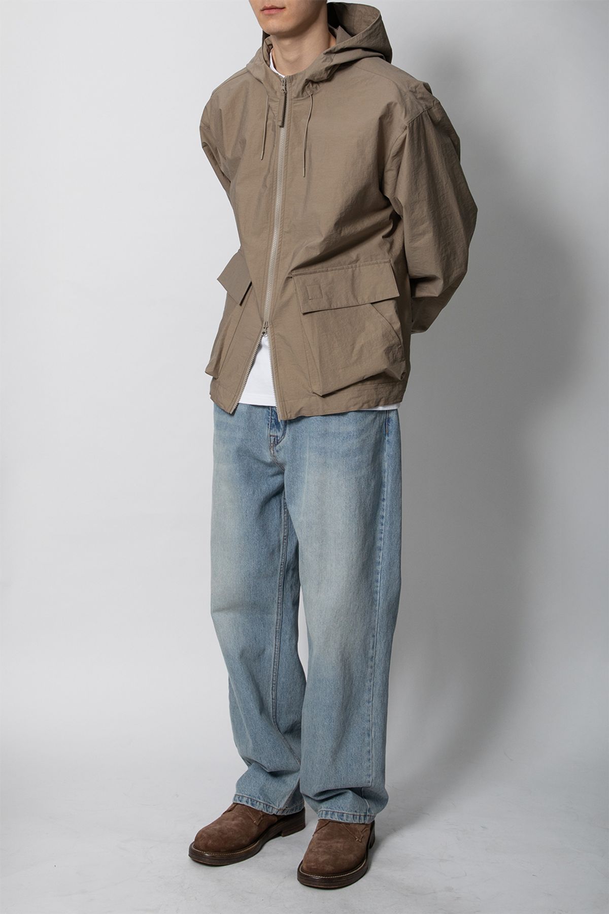홀리선(HORLISUN) Breeze Cotton hood Jacket Mocha