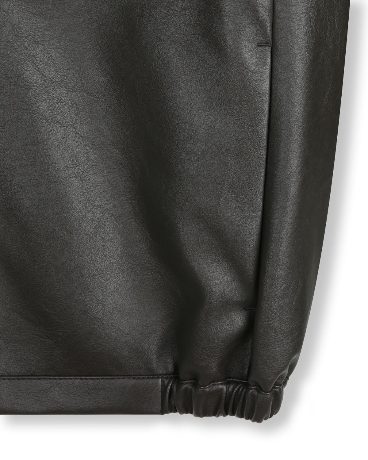 비슬로우(BESLOW) VEGAN LEATHER STAND COLLAR JACKET DARK MOCHA
