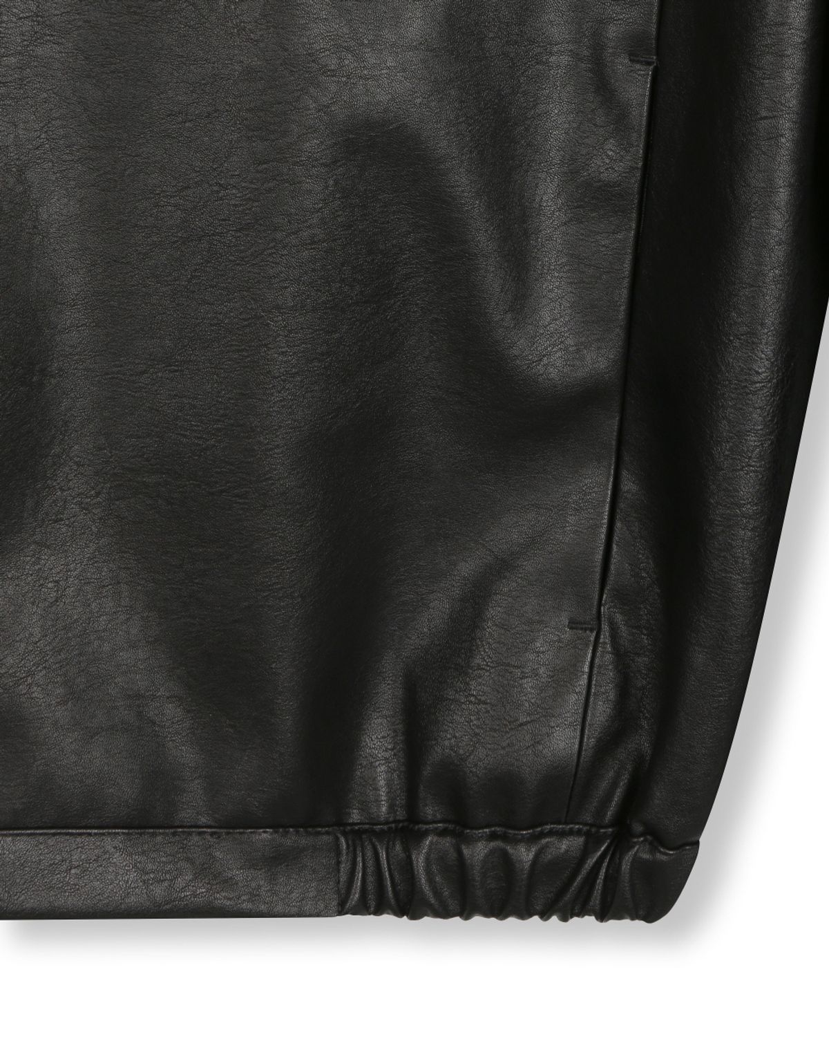비슬로우(BESLOW) VEGAN LEATHER STAND COLLAR JACKET BLACK
