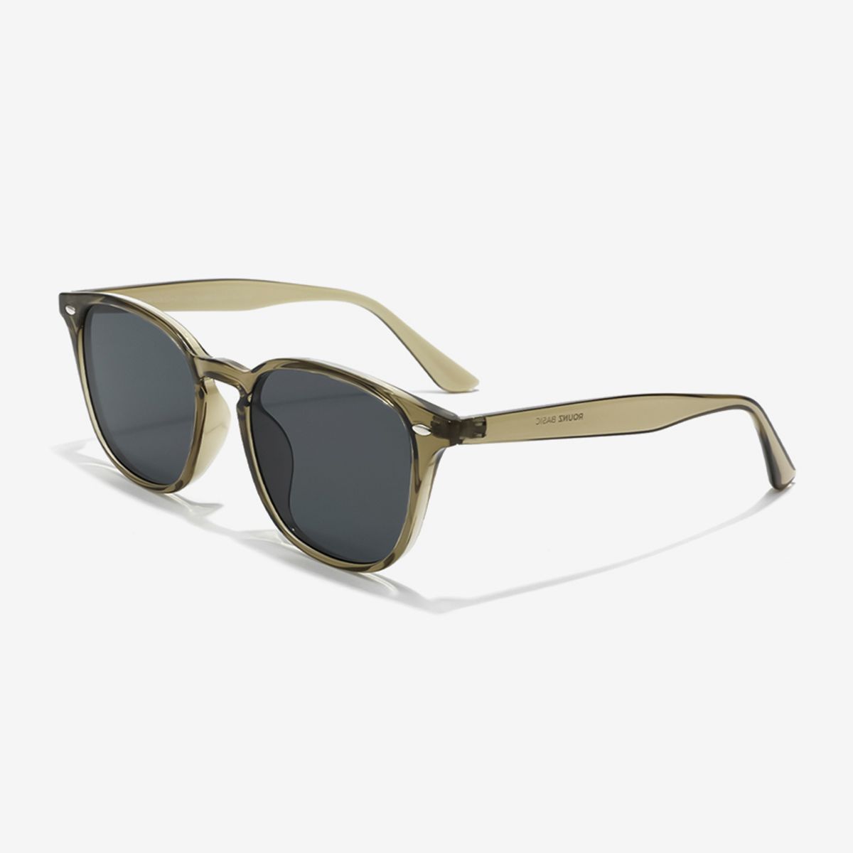 스타일워크(STYLEWORK) 뿔테 선글라스 STYLE WORK TR90-04 C4_올리브 투명 남녀공용 데일리